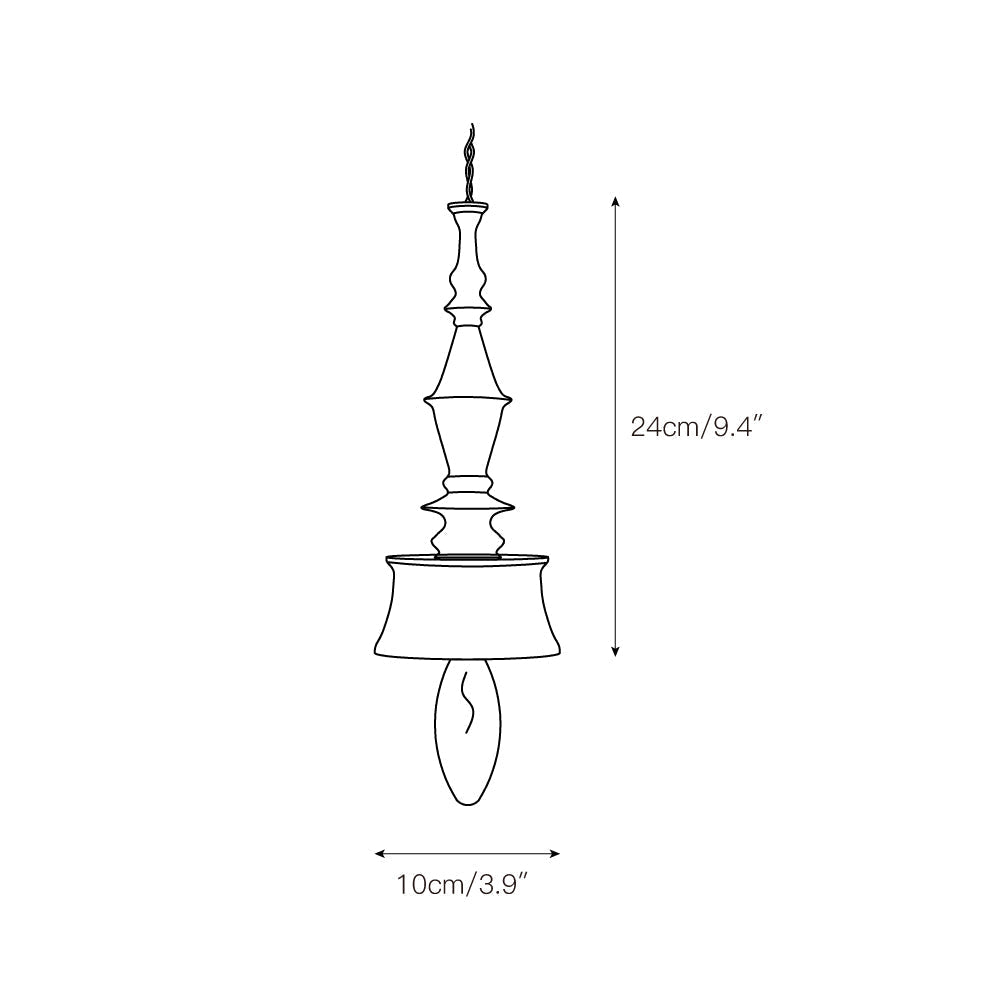 Iraeiel Vintage Minimalist Wooden Pendant Light - Lamp Copper