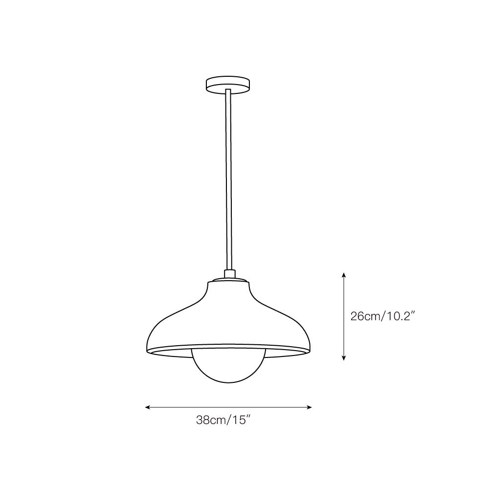 Culirir Modern Minimalist Resin Glass Pendant Lamp - Lamp Copper