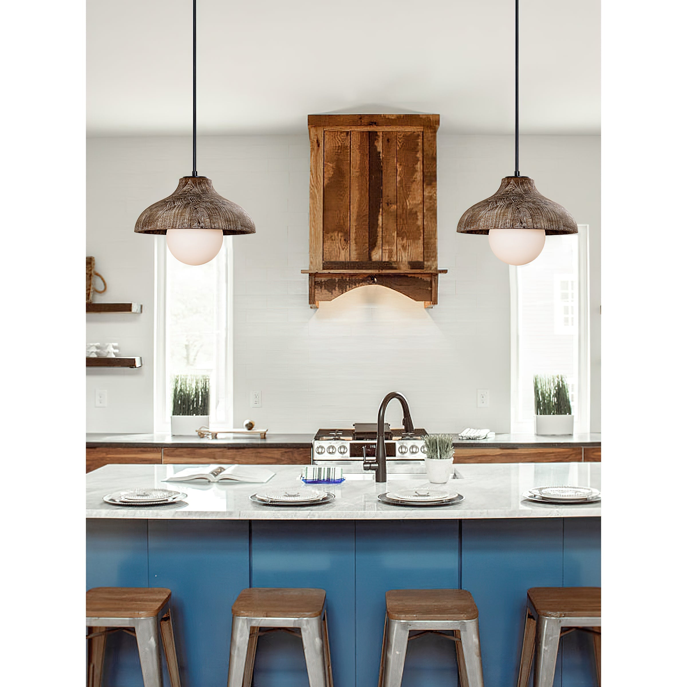 Culirir Modern Minimalist Resin Glass Pendant Lamp - Lamp Copper