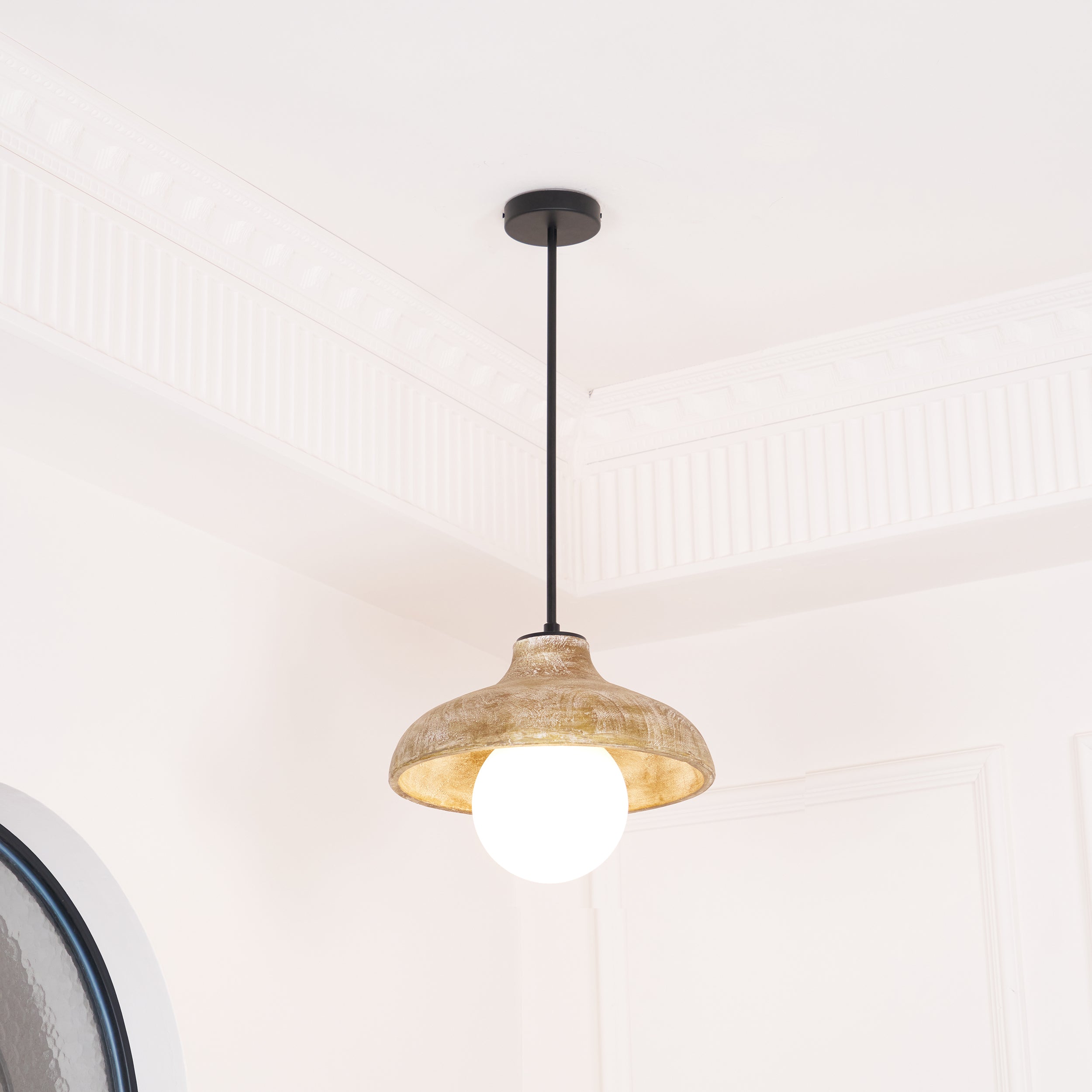 Culirir Modern Minimalist Resin Glass Pendant Lamp - Lamp Copper