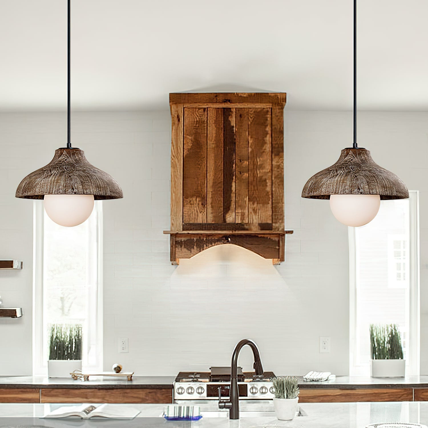 Culirir Modern Minimalist Resin Glass Pendant Lamp - Lamp Copper