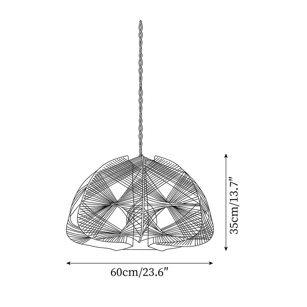 Surya Main Tressé Dôme Suspension - Neutralighting