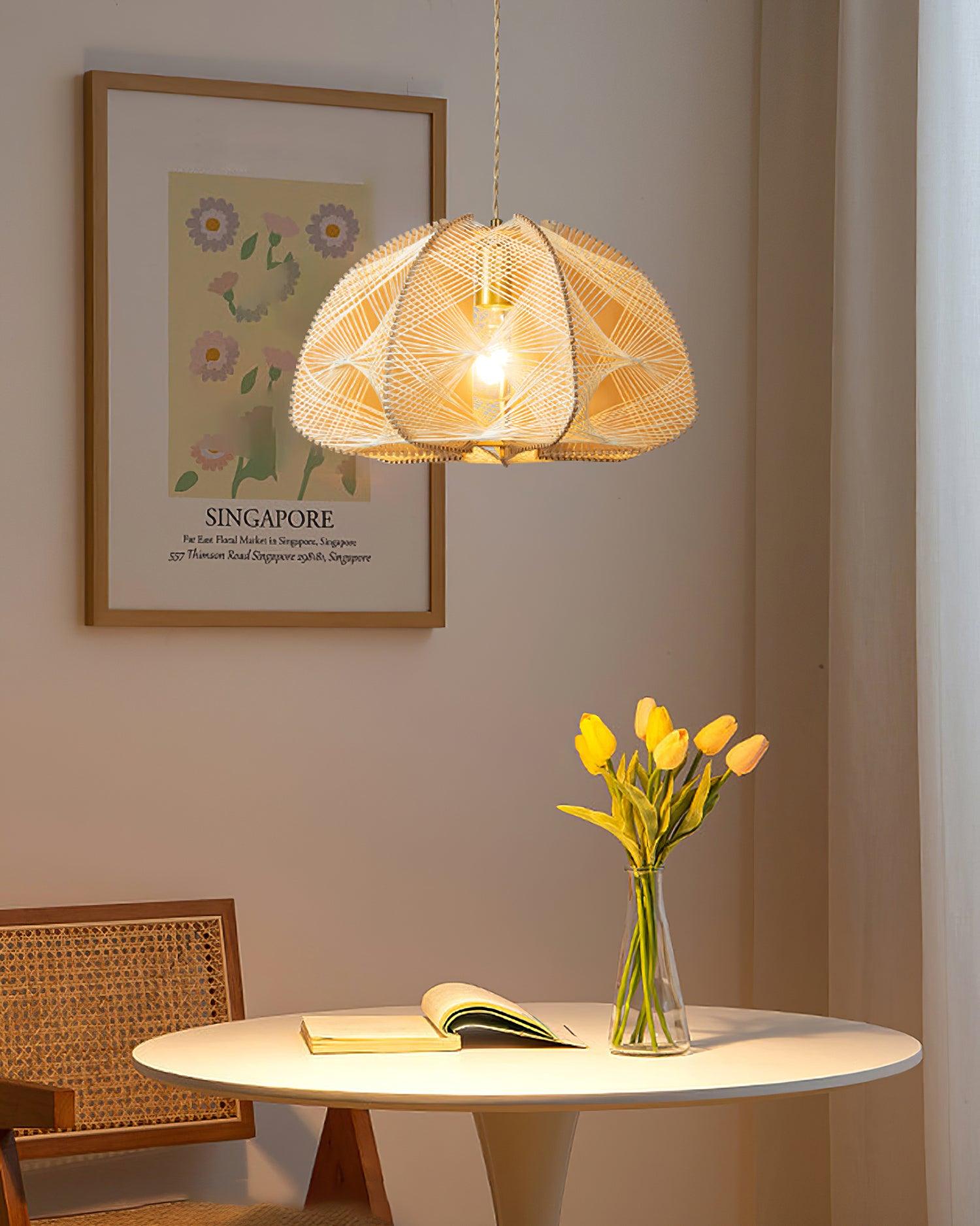 Surya Main Tressé Dôme Suspension - Neutralighting