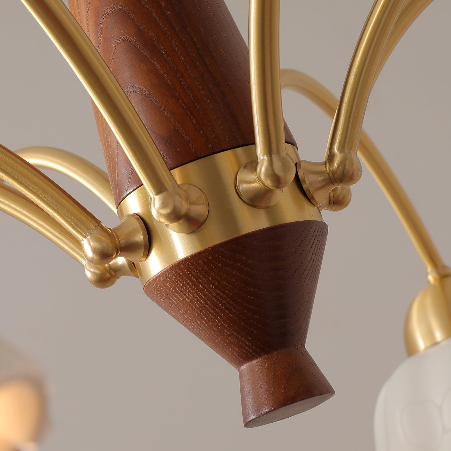 Bellin Lustres Floraux en Bois et Céramique - Neutralighting