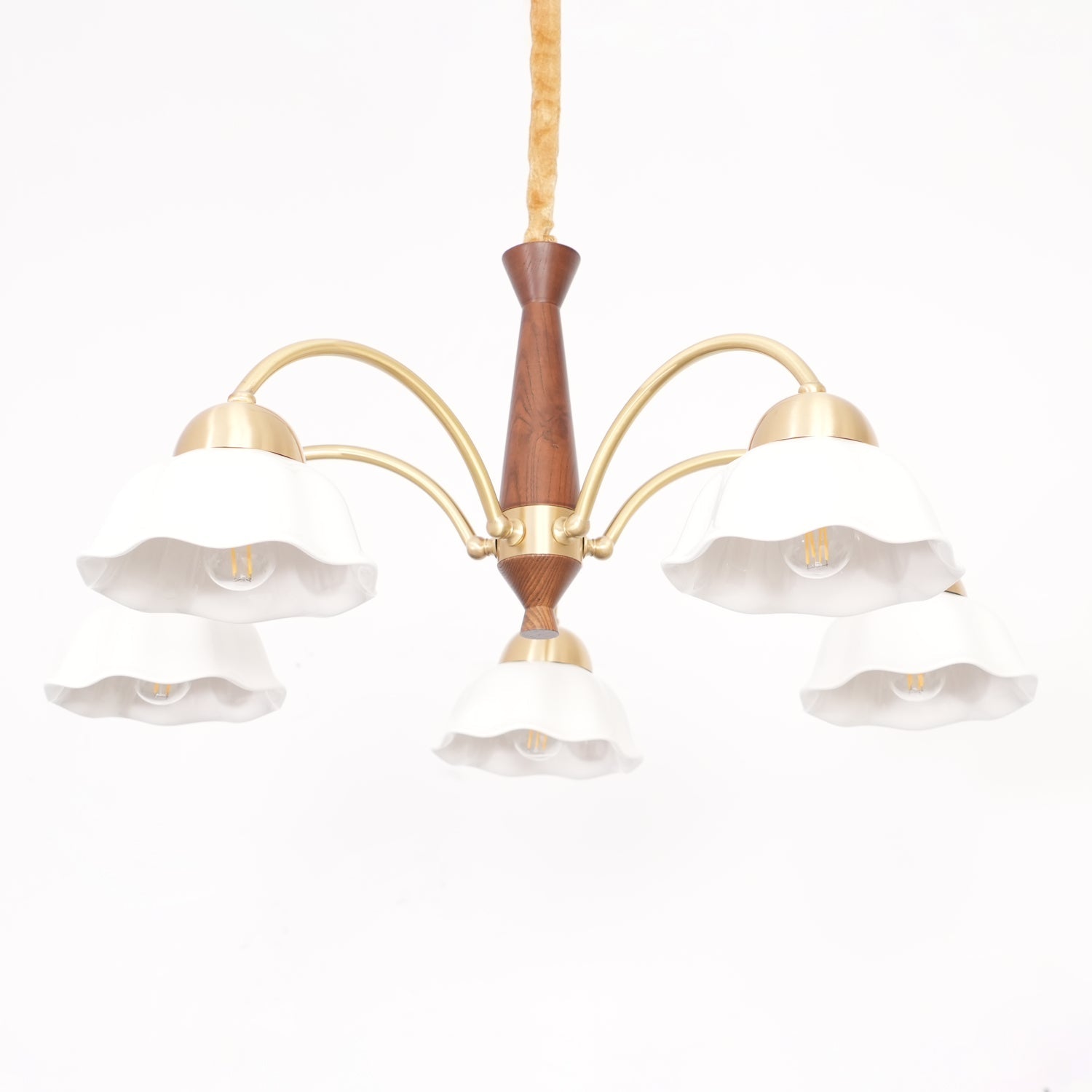 Bellin Lustres Floraux en Bois et Céramique - Neutralighting