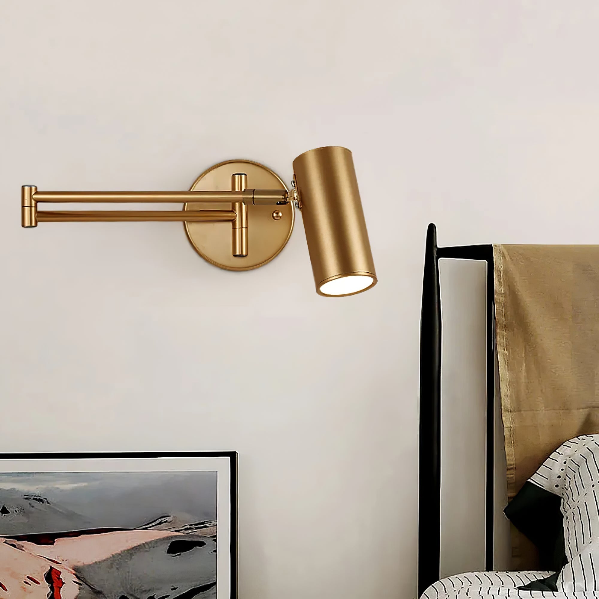 Lustra Applique Murale Laiton Bras Pivotant Réglable - Neutralighting
