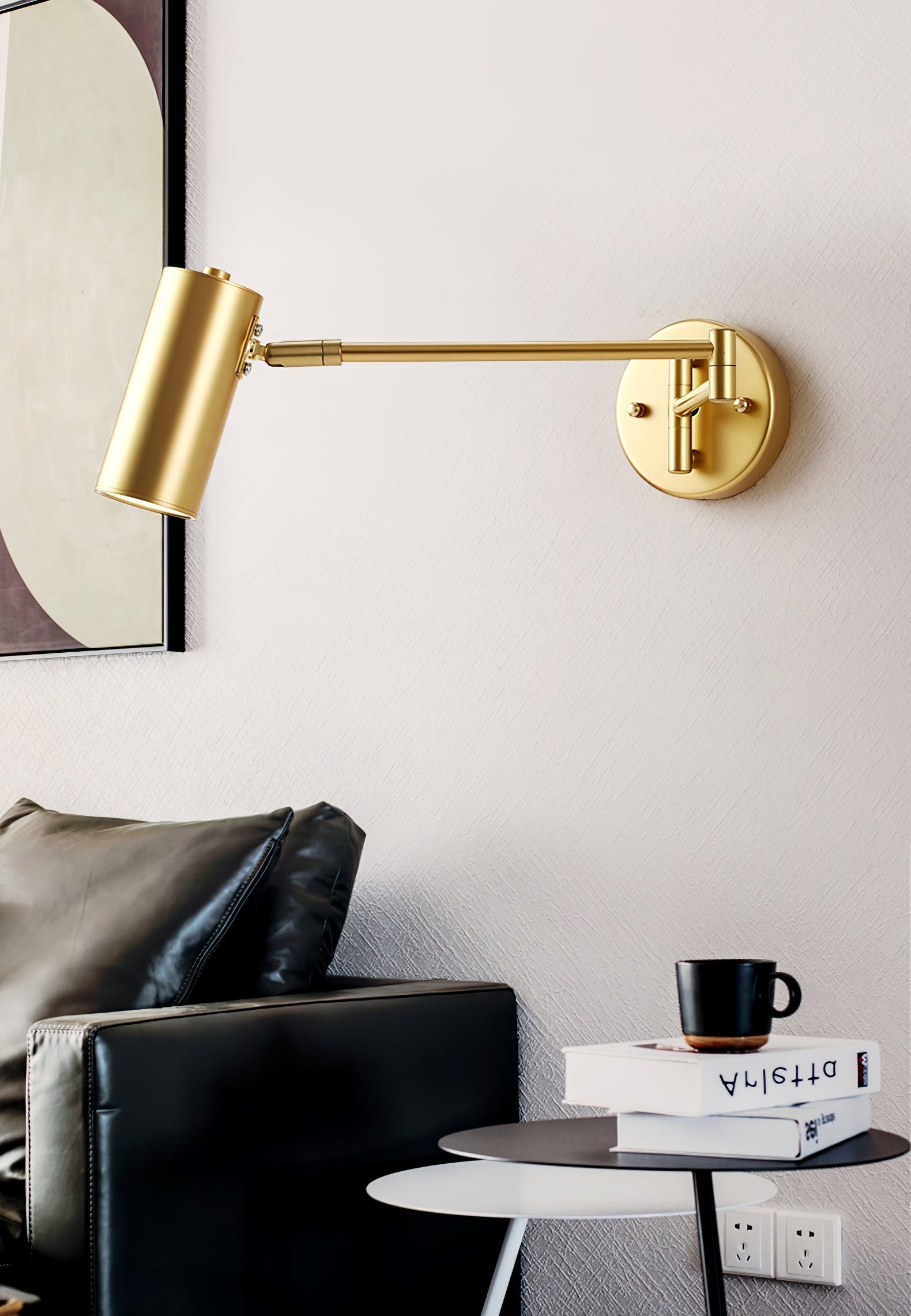 Lustra Applique Murale Laiton Bras Pivotant Réglable - Neutralighting