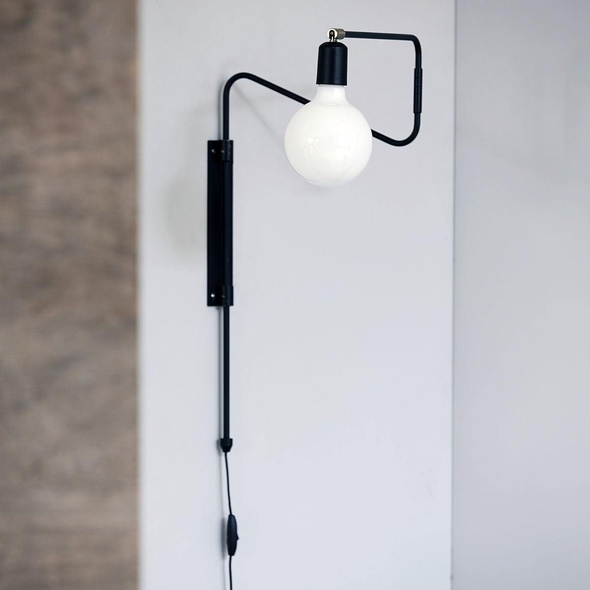 Ersora Modern Minimalist Swing Plug-in Metal Wall Lamp - Lamp Copper