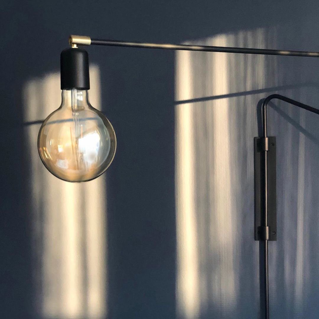 Ersora Modern Minimalist Swing Plug-in Metal Wall Lamp - Lamp Copper