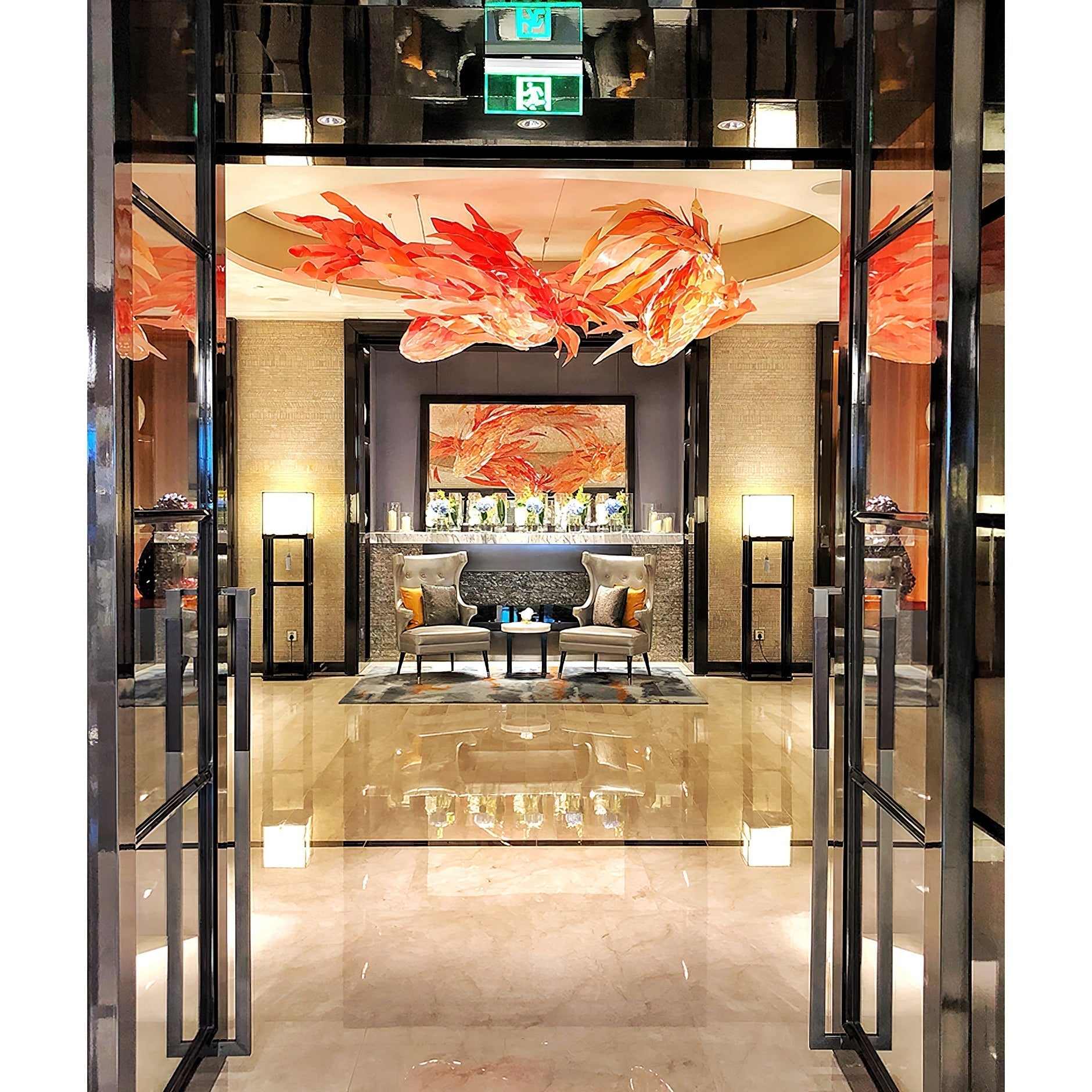 Orshair Individual Creativity Metal Wood Chandelier - Lamp Copper