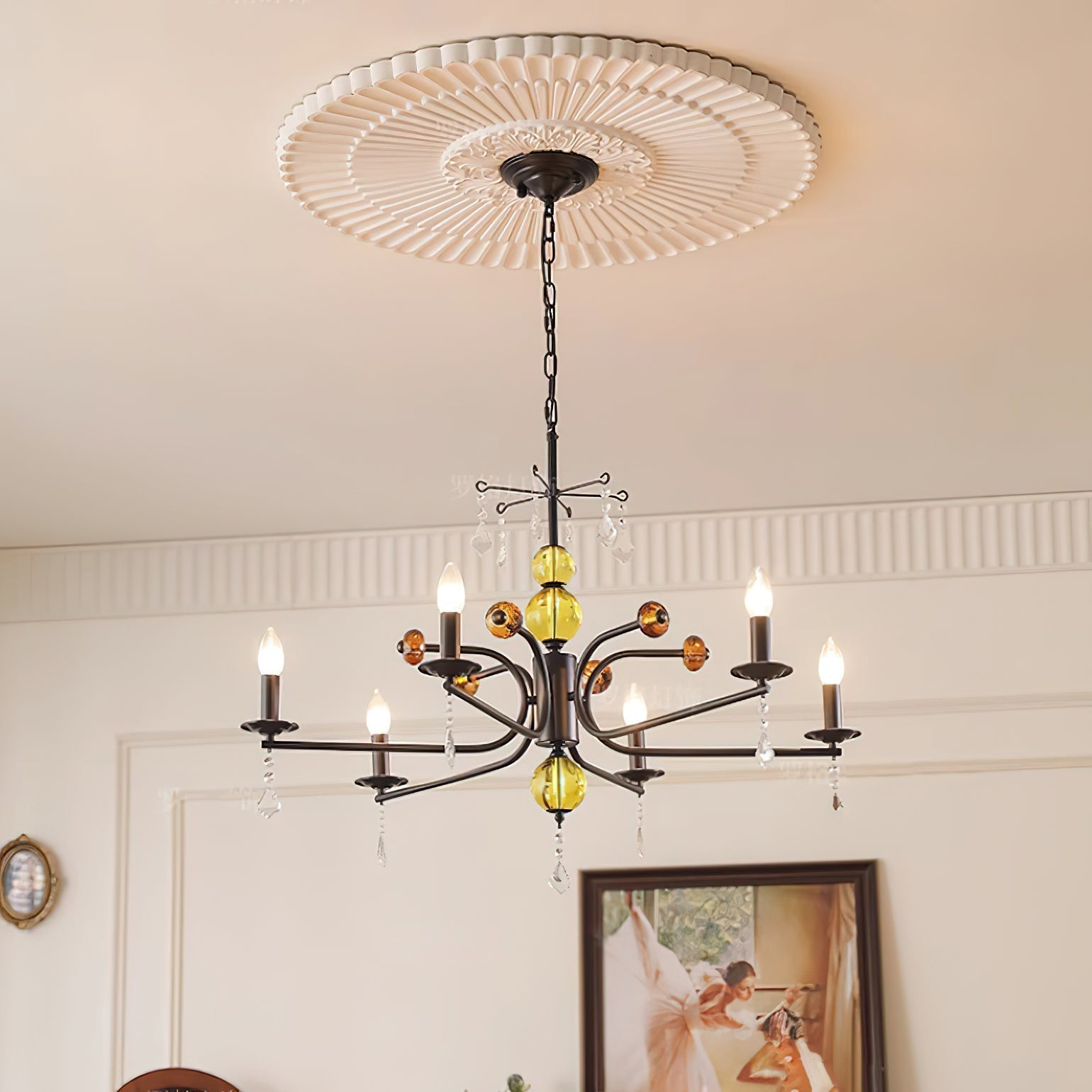 Candelabra Lustre Vintage en Métal - Neutralighting