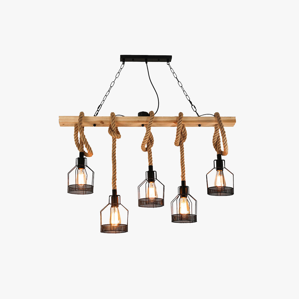 Epoch Lampe Suspension Industrielle Rétro LED en Métal Noir, Pour Bar - Neutralighting