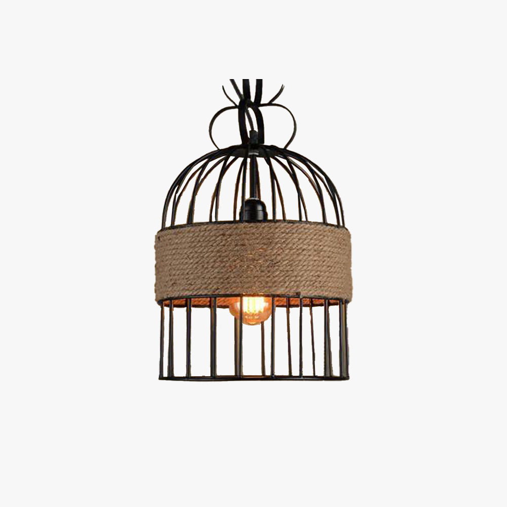 Epoch Design LED Cage à Oiseaux Suspension Métal/Corde Café/Bar/Restaurant - Neutralighting