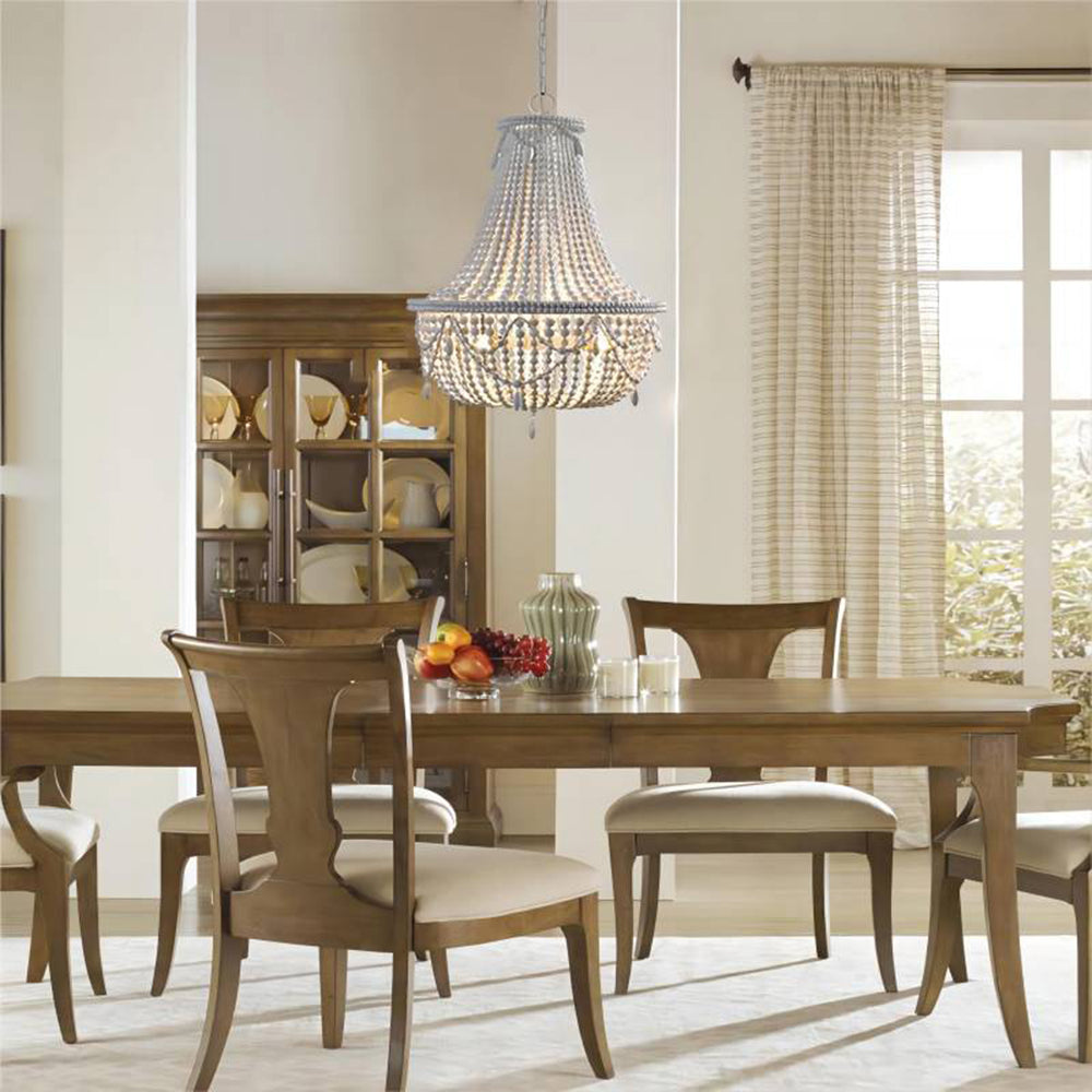 Silva Suspension Irrégulière Vintage Luxe, Métal/Bois, Vieux Blanc, Salon - Neutralighting