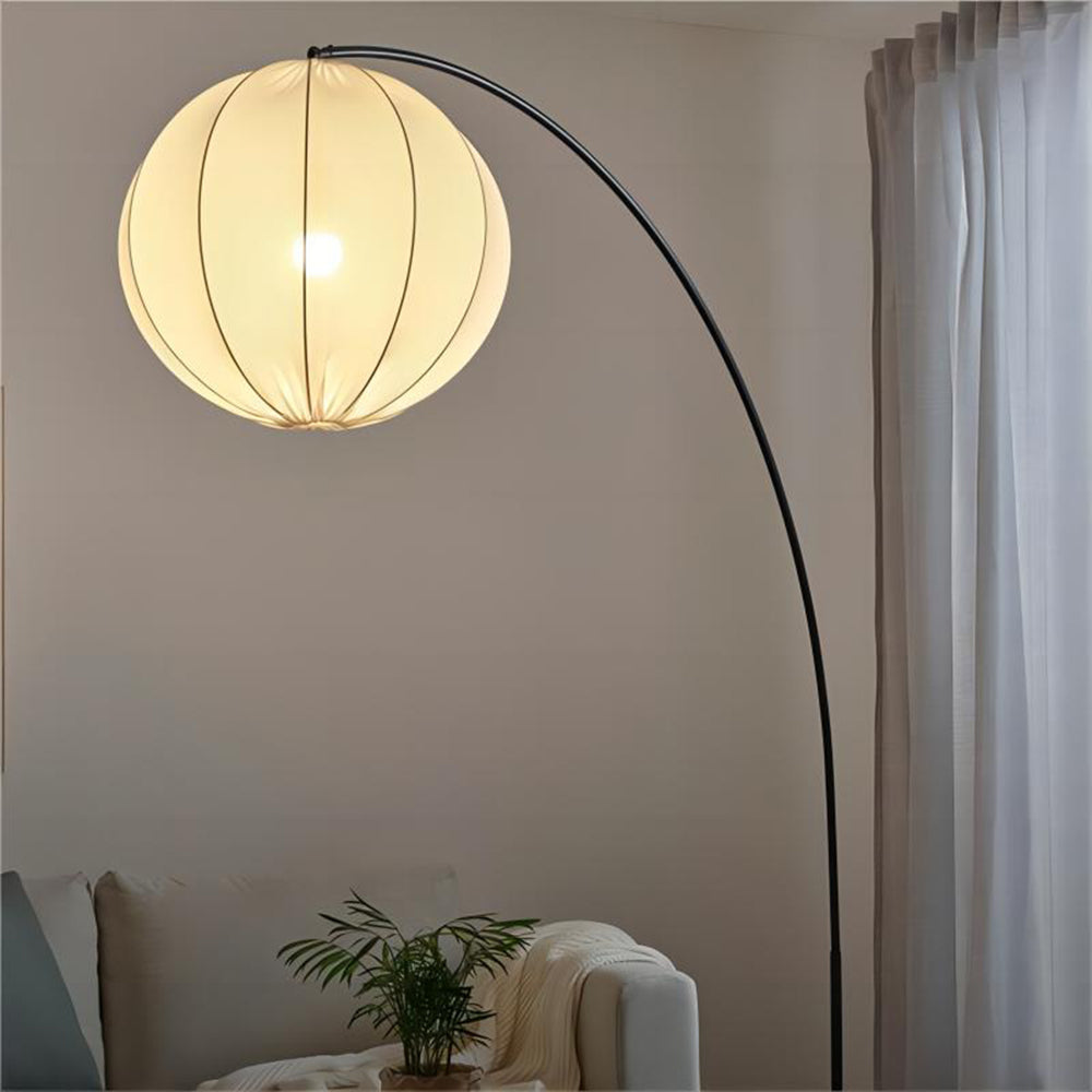 Ritta Suspension sphérique Minimaliste Métal/Tissu Blanc Salon - Neutralighting