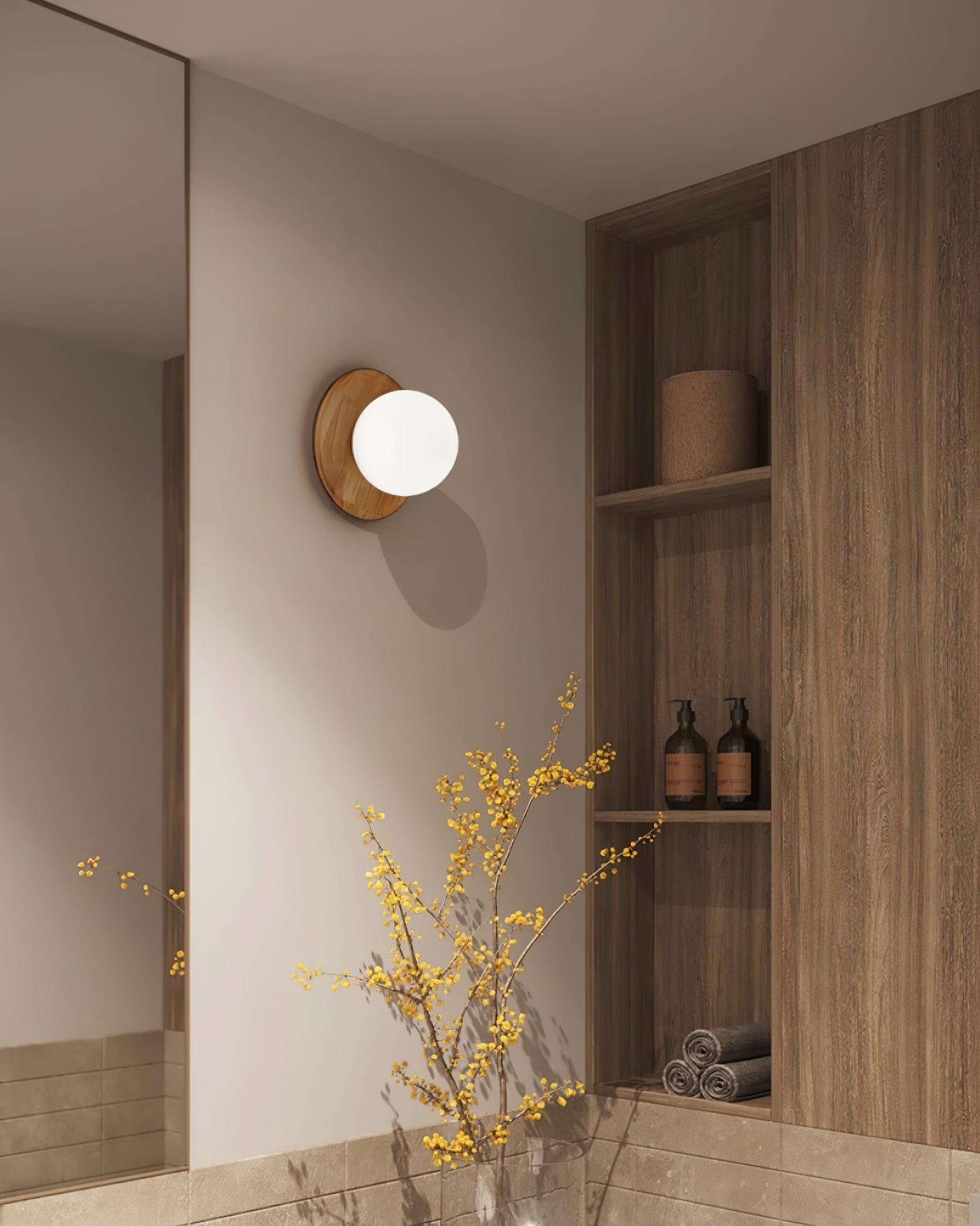 Aetherin Applique murale avec cadre en bois, style minimaliste - Neutralighting