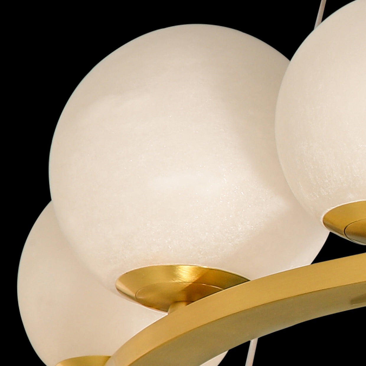 Ulmaran Premium Nordi Art Alabaster Chandelier - Lamp Copper