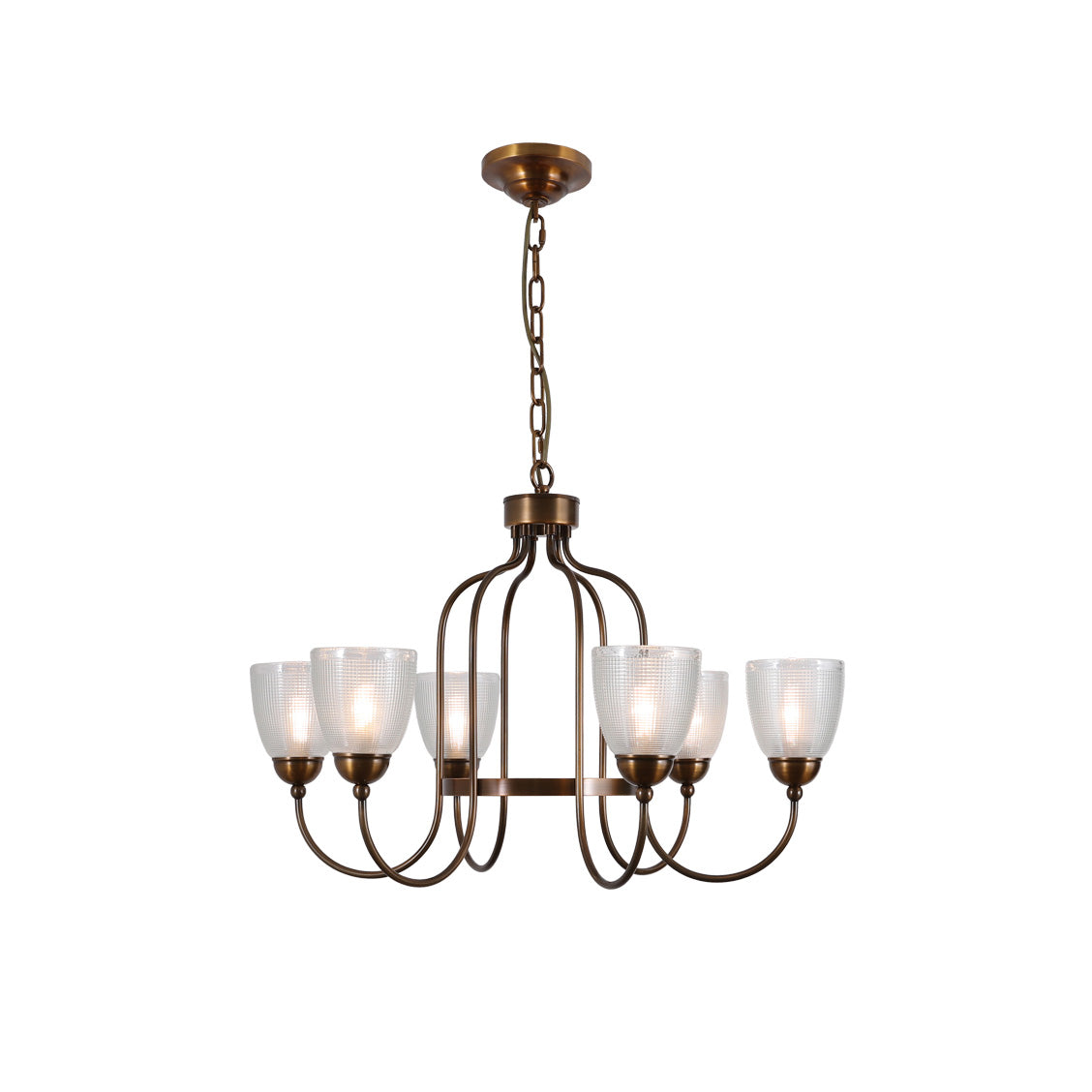 Caraeara Postmodern Luxury Glass Chandelier - Lamp Copper