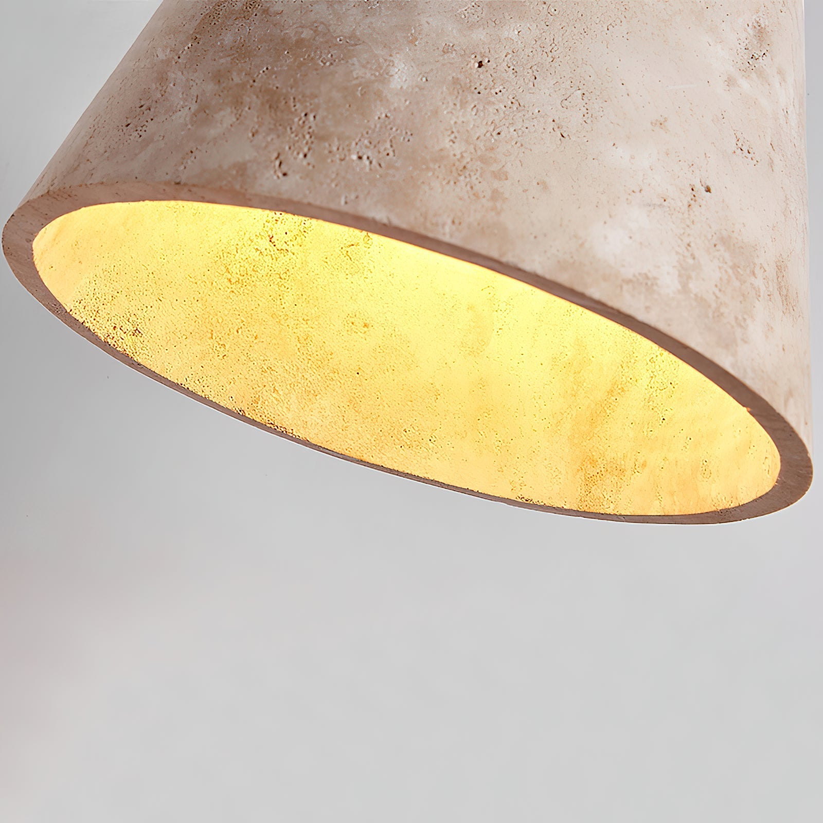 Ovelir Modern Minimalist Travertine Pendant Lamp - Lamp Copper