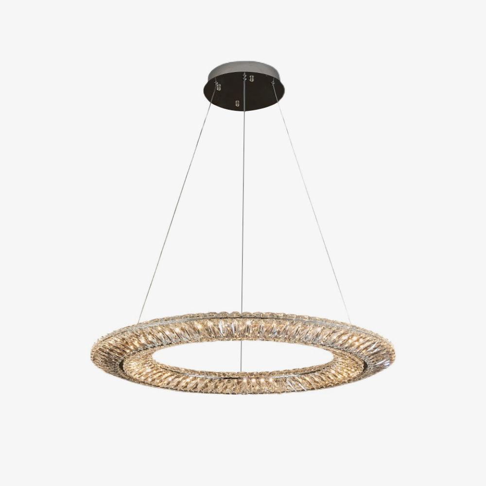 Lustra Chandelier Géométrique Cristal LED Élégant - Neutralighting