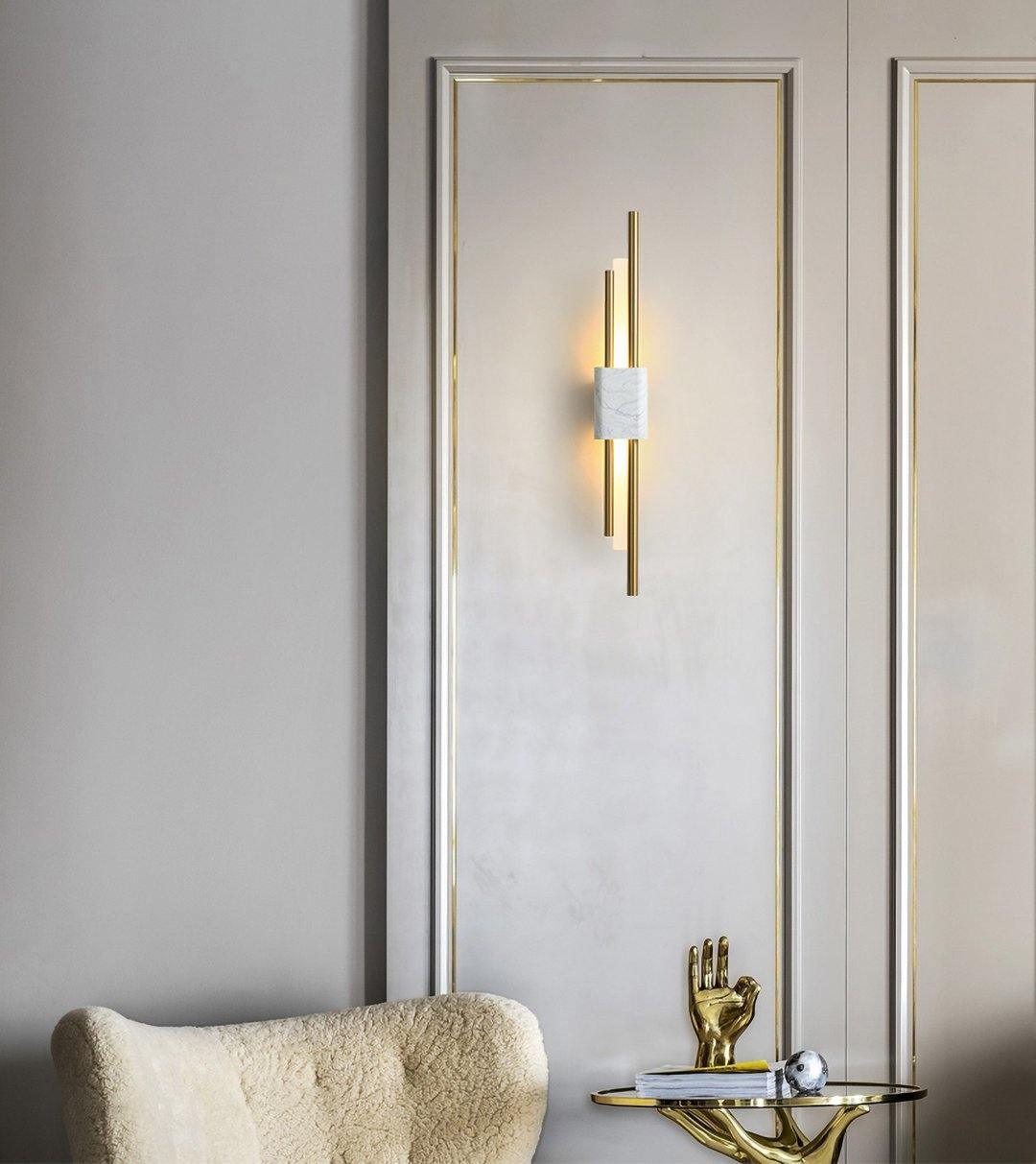 Trista Premium Nordic Art Plug In Marble Wall Light - Neutralighting