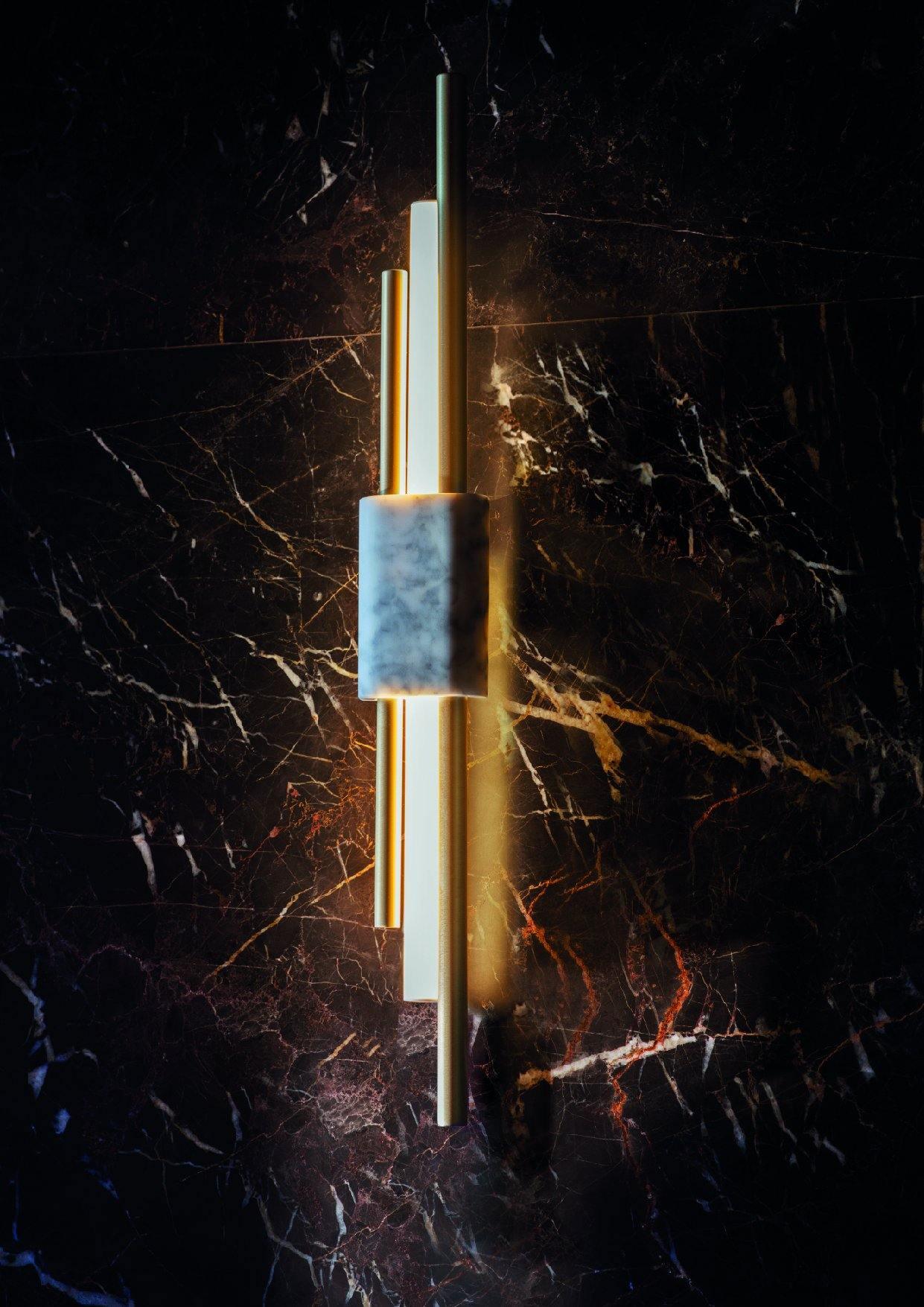 Trista Premium Nordic Art Plug In Marble Wall Light - Neutralighting