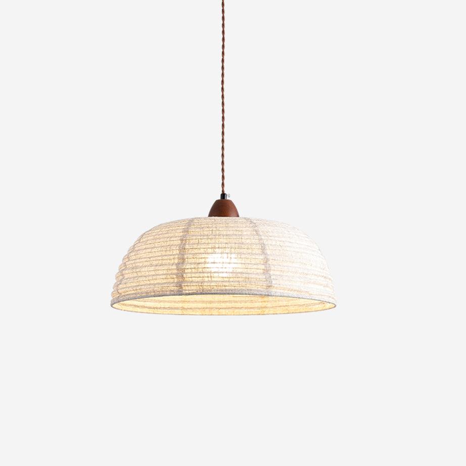 Evano Lustra Lampe Suspendue Dôme Tissé Élégante - Neutralighting