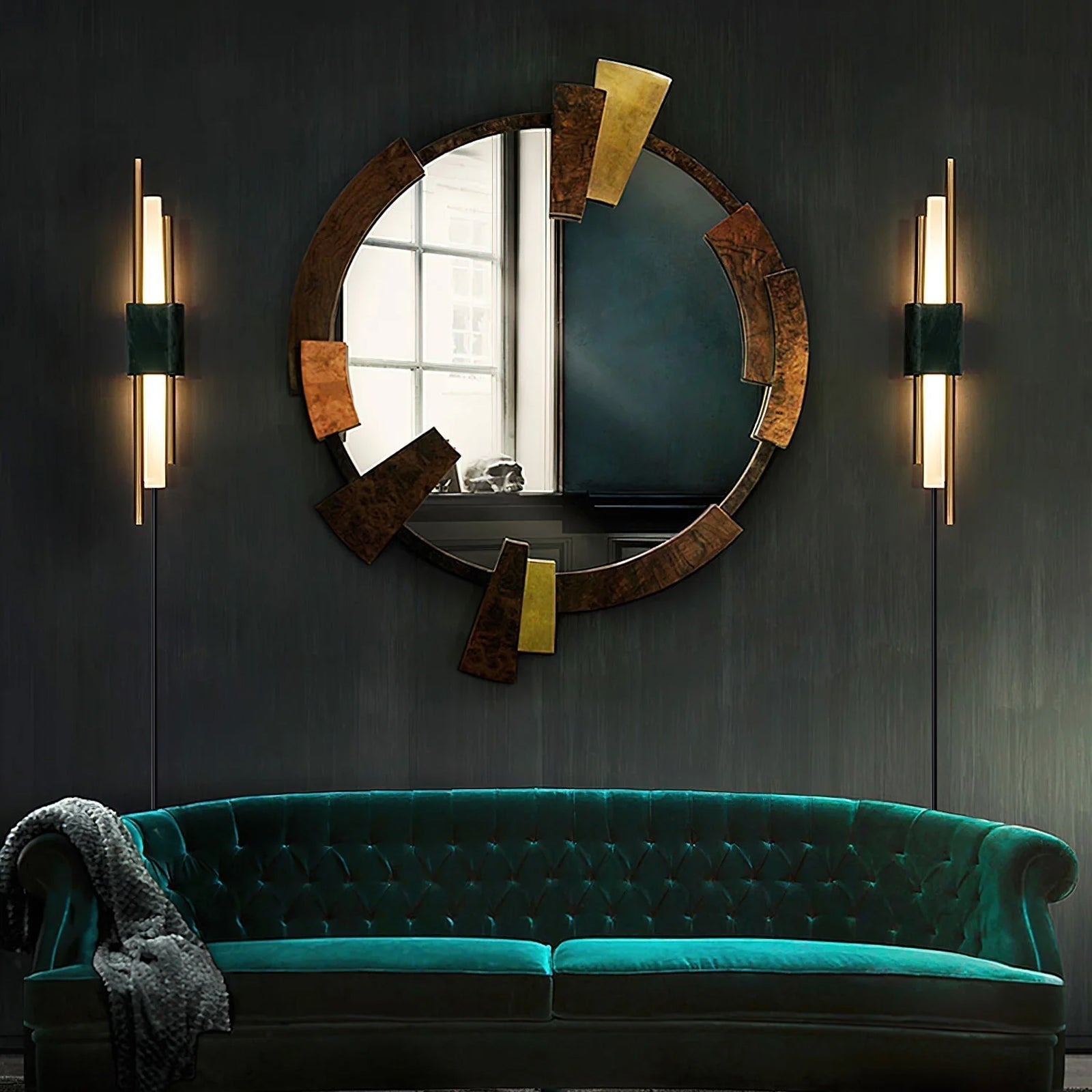 Trista Premium Nordic Art Plug In Marble Wall Light - Neutralighting