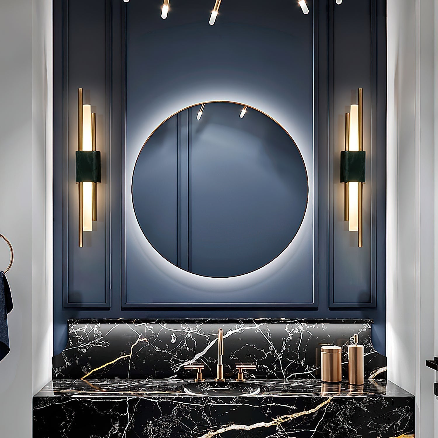 Trista Premium Nordic Art Plug In Marble Wall Light - Neutralighting