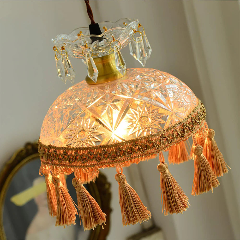 Tiffany Français Médiéval LED Suspension Verre Salon/Chambre À Coucher - Neutralighting