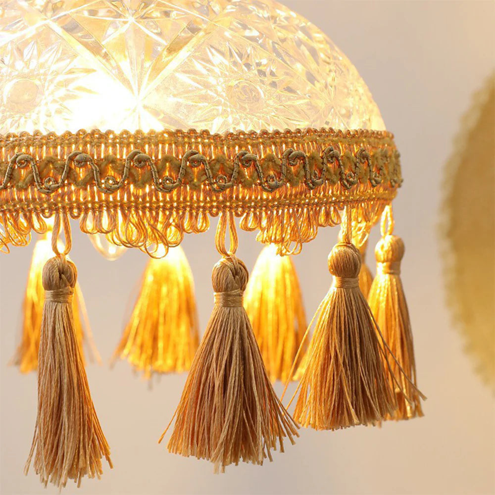 Tiffany Français Médiéval LED Suspension Verre Salon/Chambre À Coucher - Neutralighting