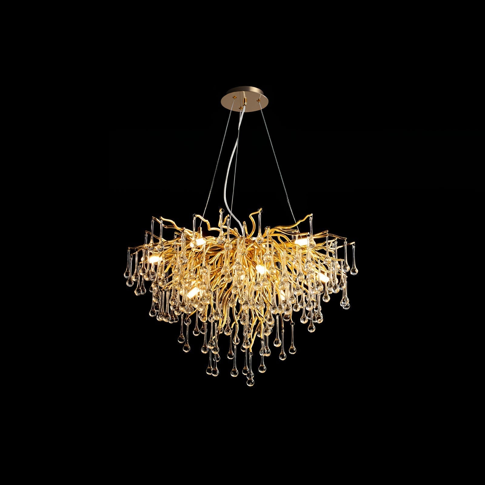 Teardrop Crystal Chandelier - Blowlighting