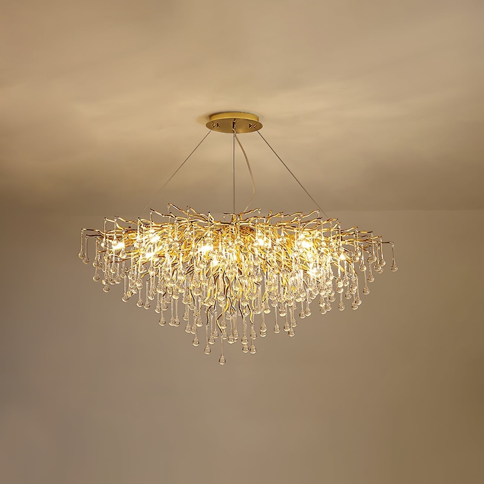 Teardrop Crystal Chandelier - Blowlighting