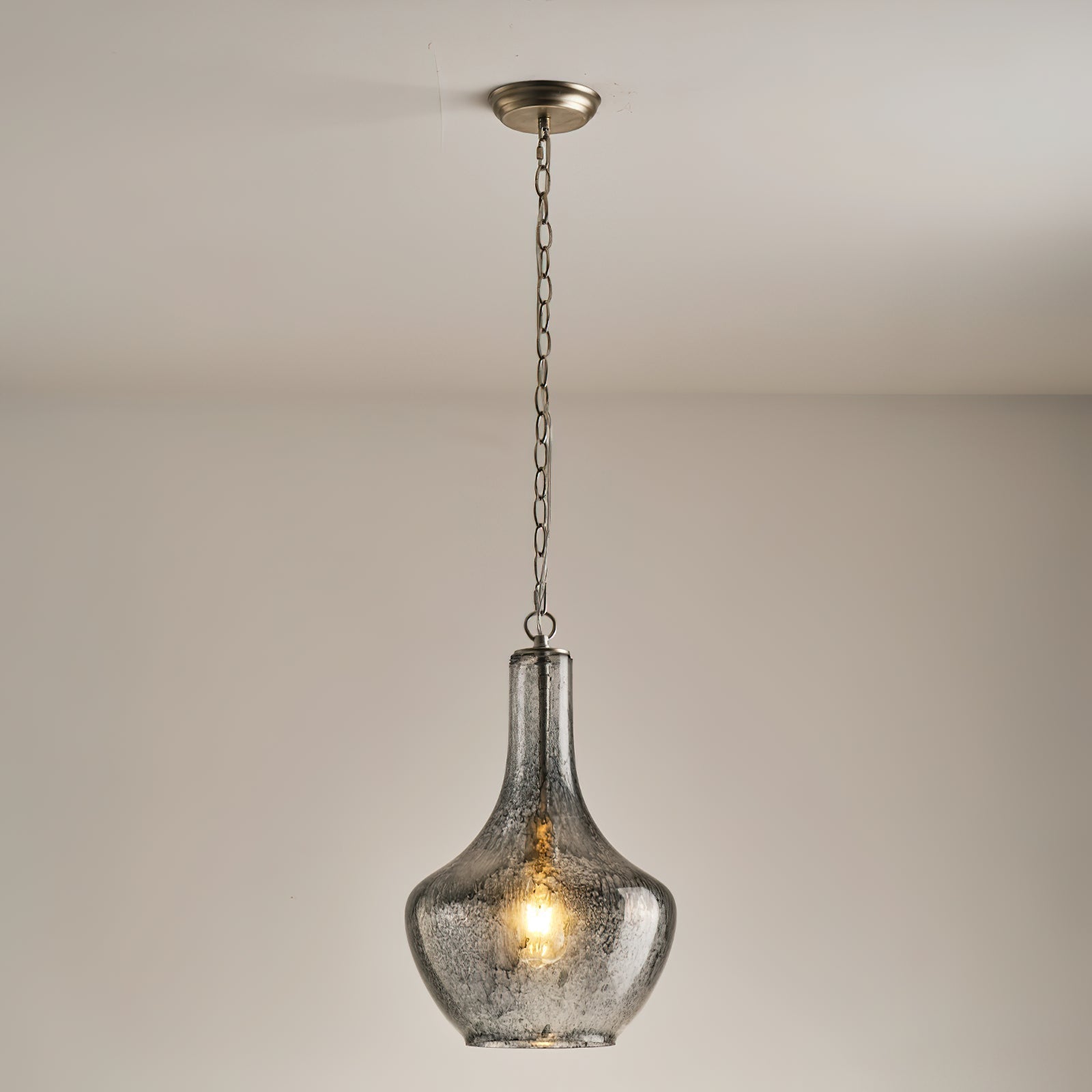 Avenila Modern Minimalist Glass Metal Pendant Lamp - Lamp Copper