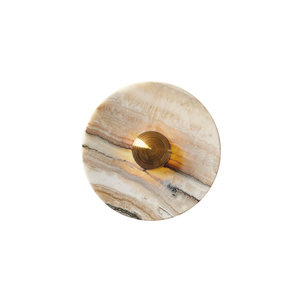 Olrine Modern Minimalist Marble Metal Wall Lamp - Lamp Copper