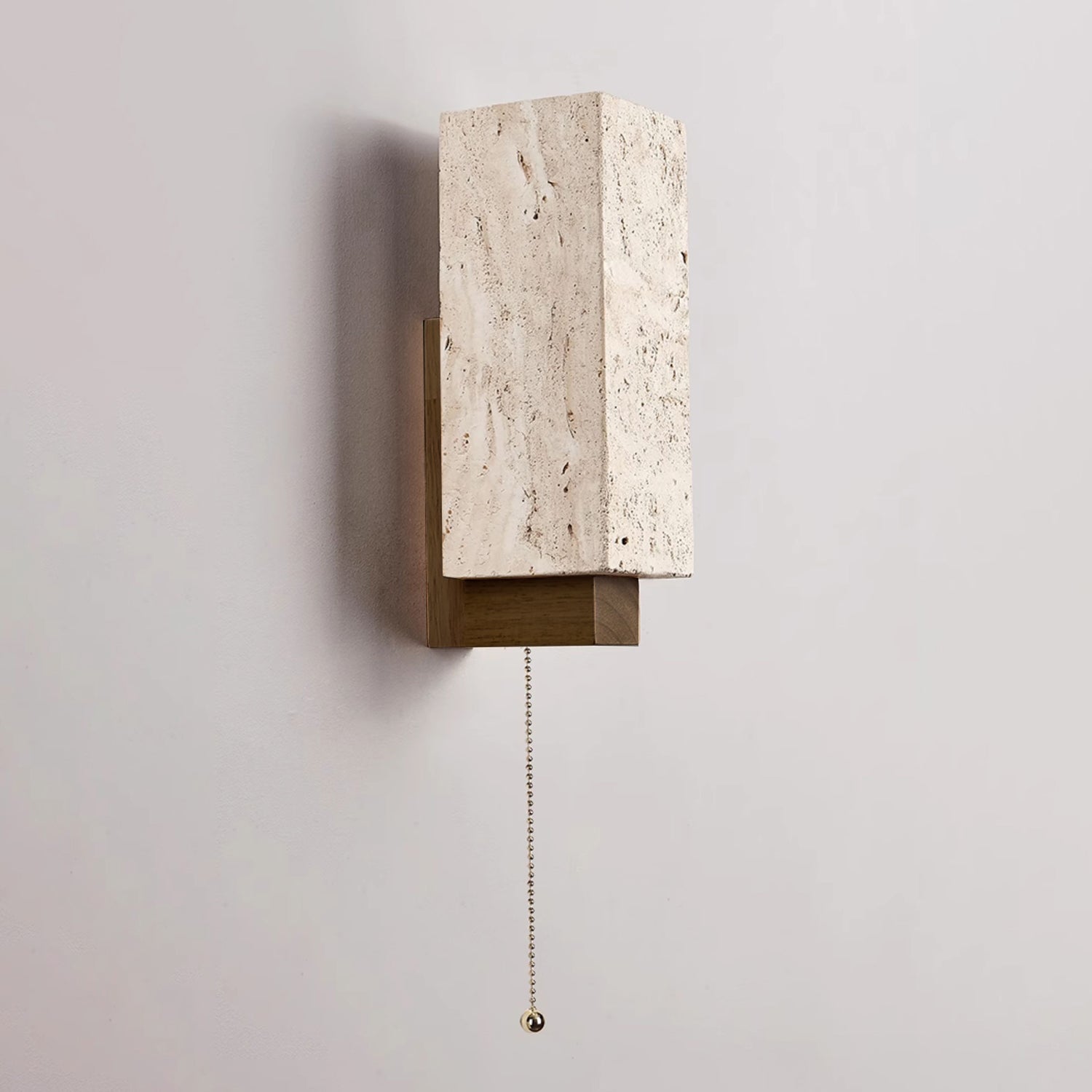 Elsoran Applique Murale Bloc Minimaliste en Travertin - Neutralighting