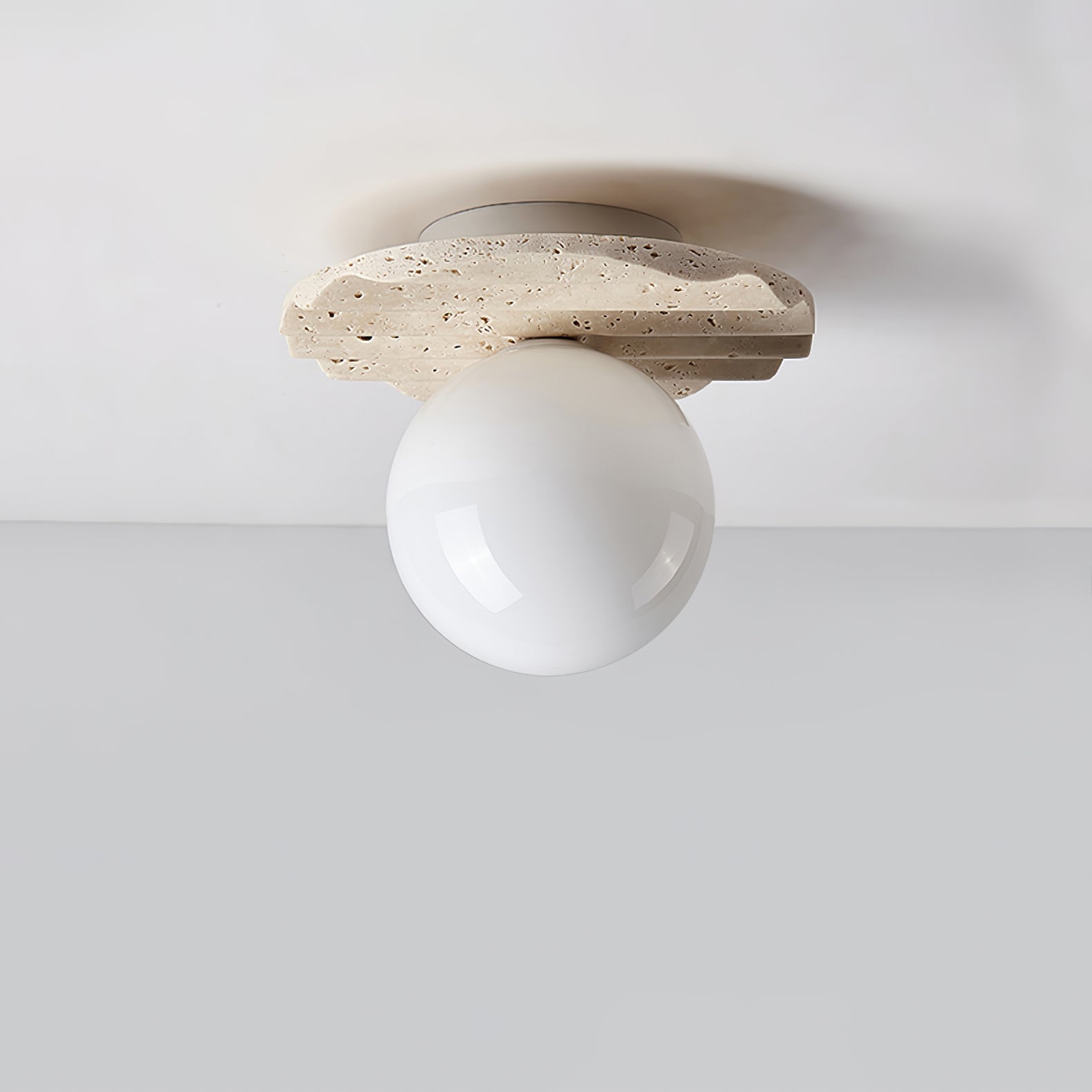 Travertine Wave Ceiling Light - Letslighting