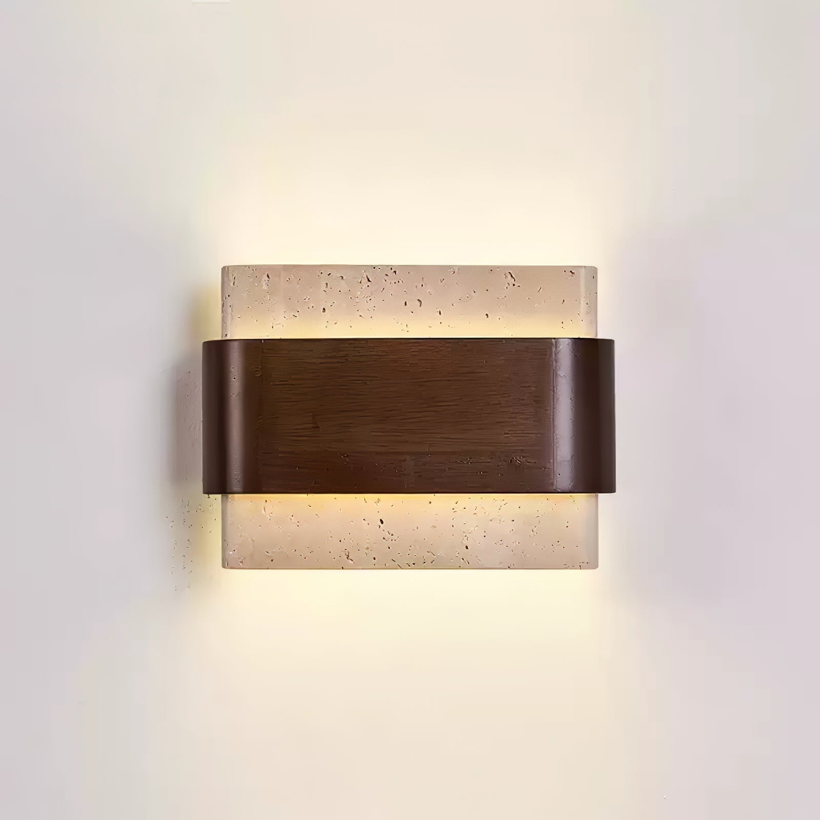 Ulnoros Applique Murale en Travertin Panneautés - Neutralighting