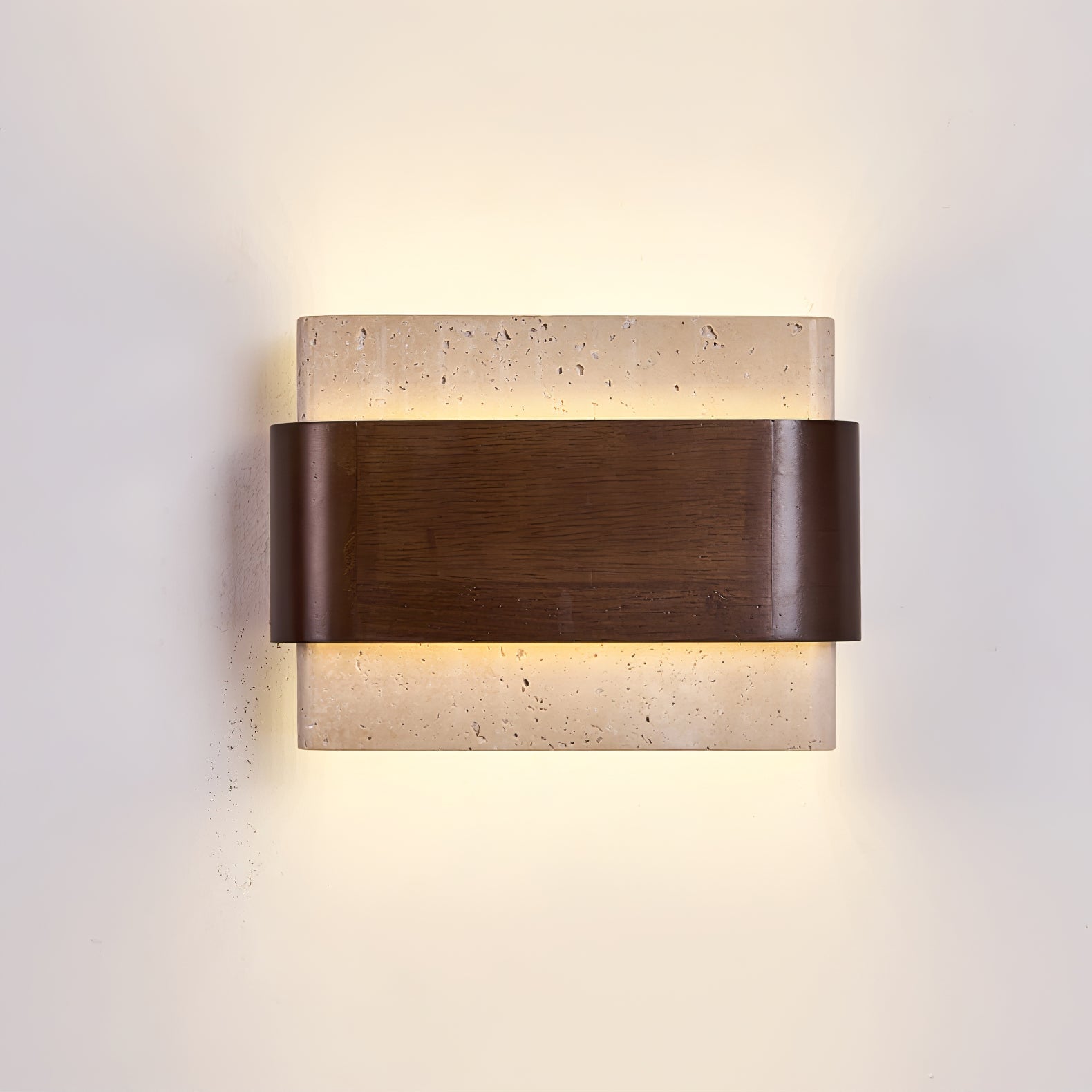 Ulnoros Applique Murale en Travertin Panneautés - Neutralighting