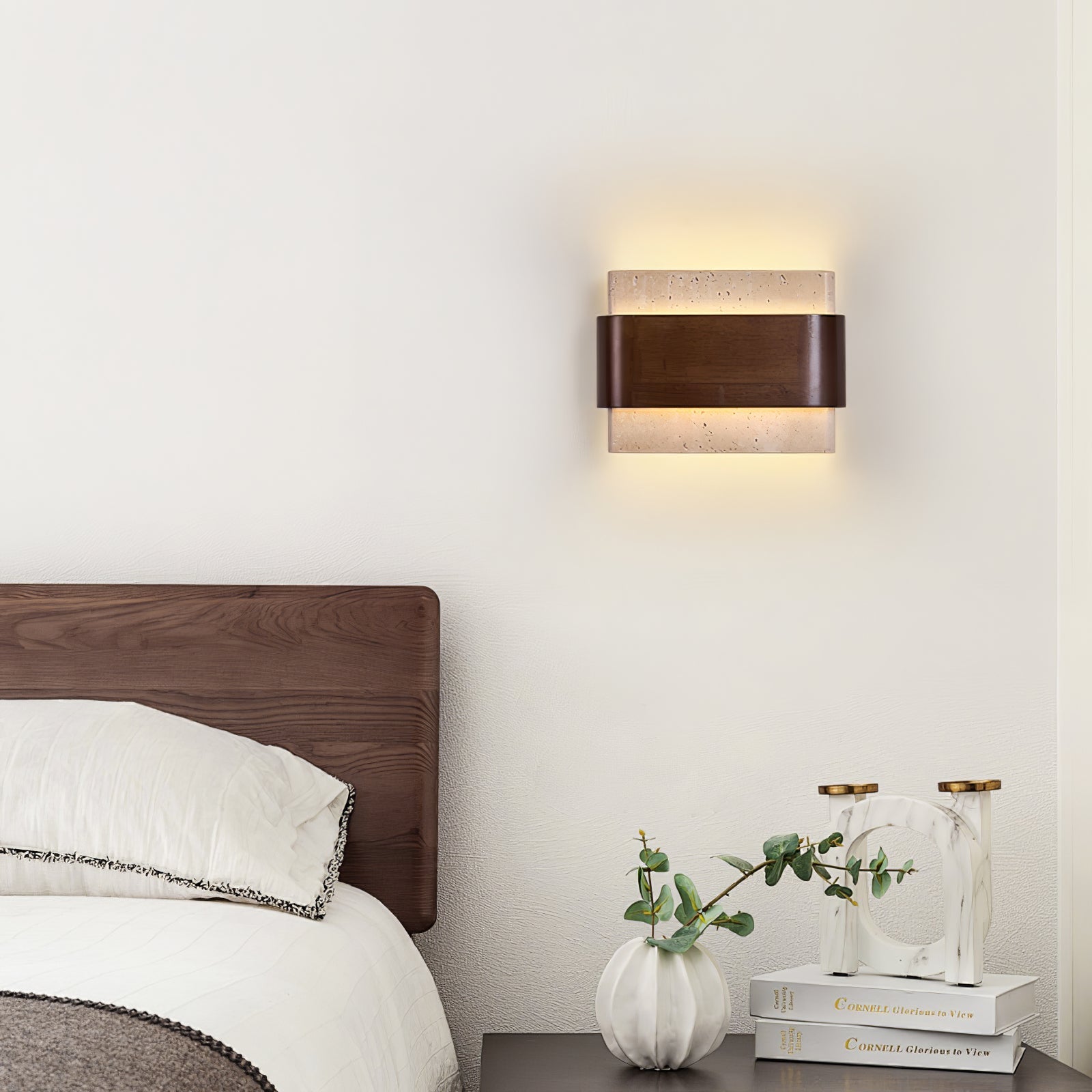 Ulnoros Applique Murale en Travertin Panneautés - Neutralighting