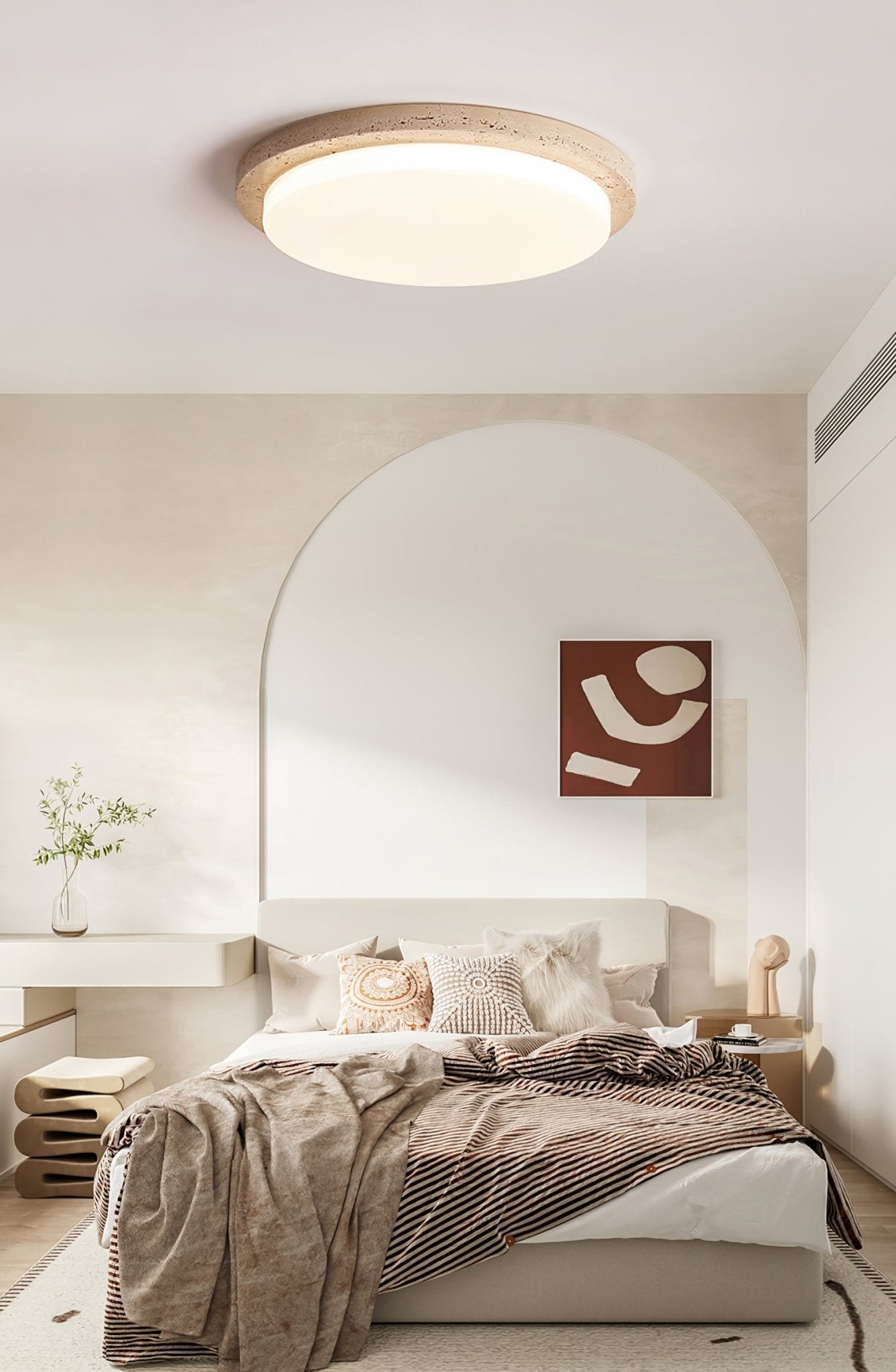 Etala Lisse-Bord Travertin Plafonnier - Neutralighting
