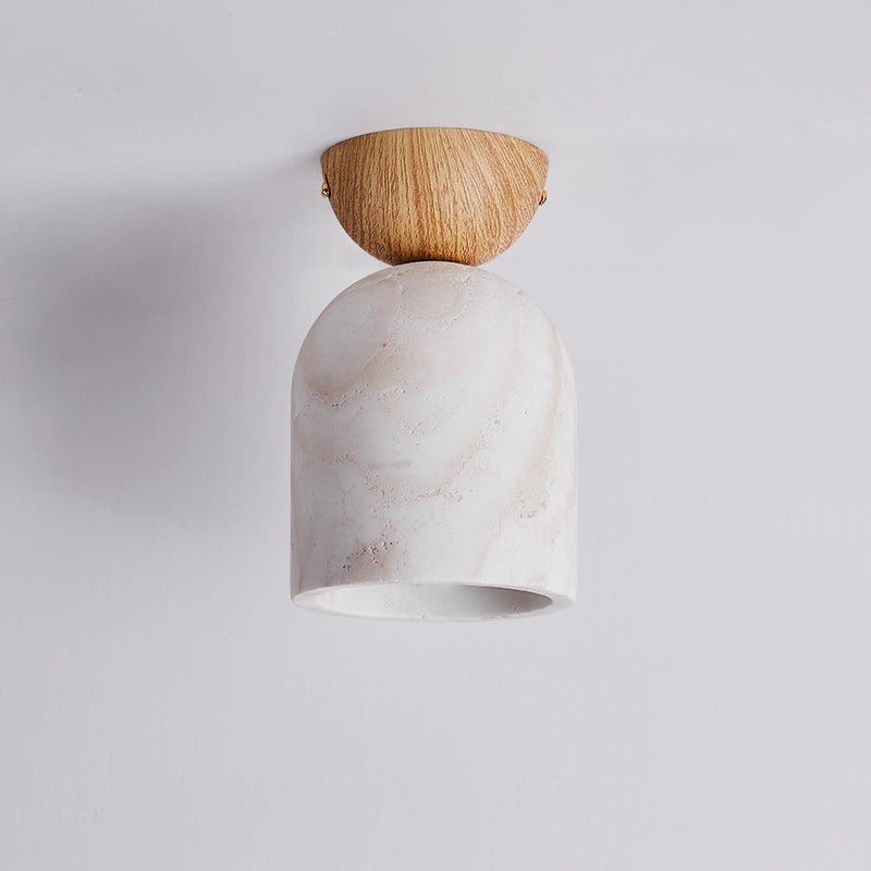 Vezorus Modern Minimalist Cone Travertine Ceiling Lamp - Lamp Copper
