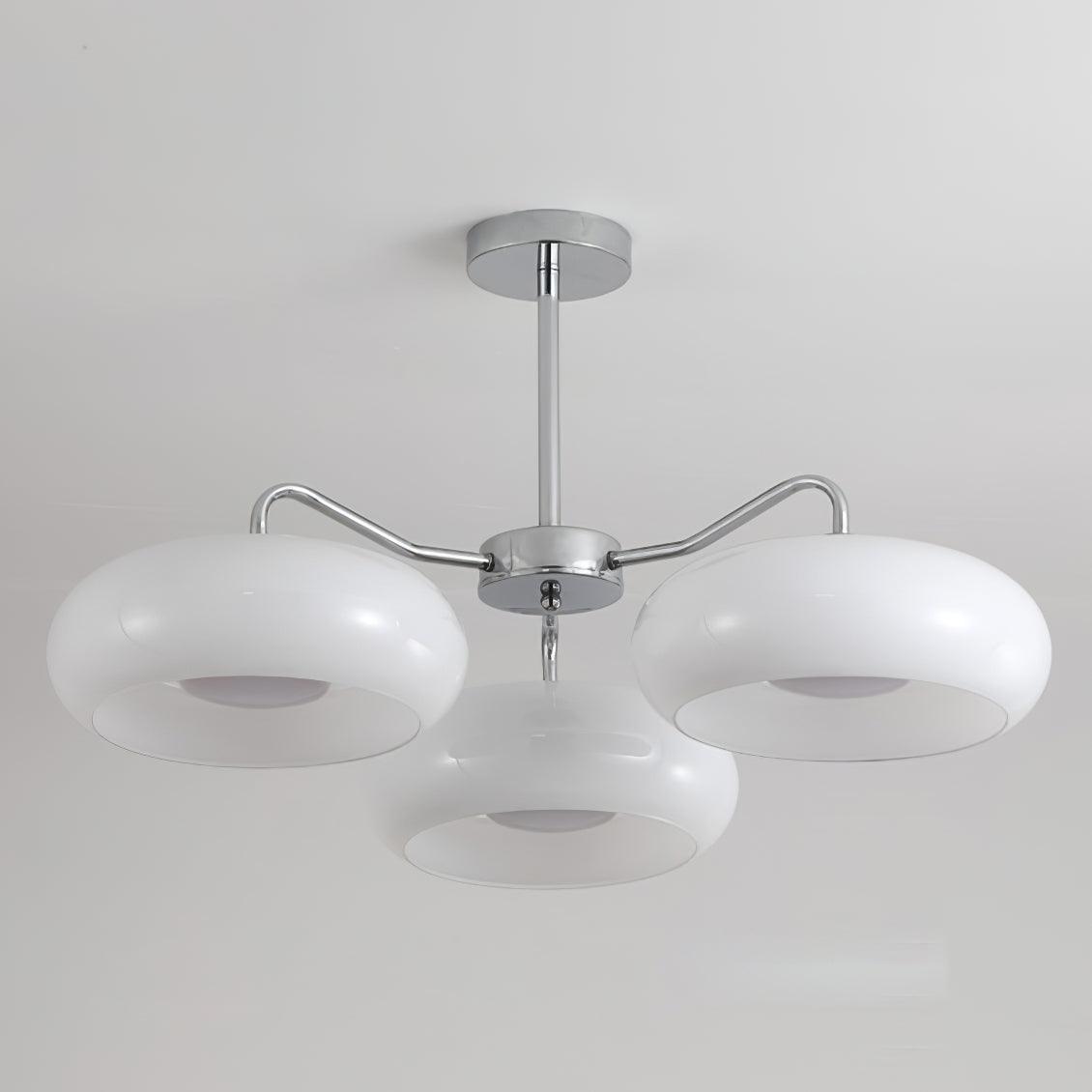 Tetra Lustre Plafonnier Chrome Élégant 3 Ampoules - Neutralighting