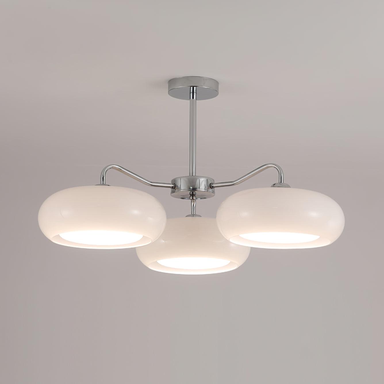 Tetra Lustre Plafonnier Chrome Élégant 3 Ampoules - Neutralighting