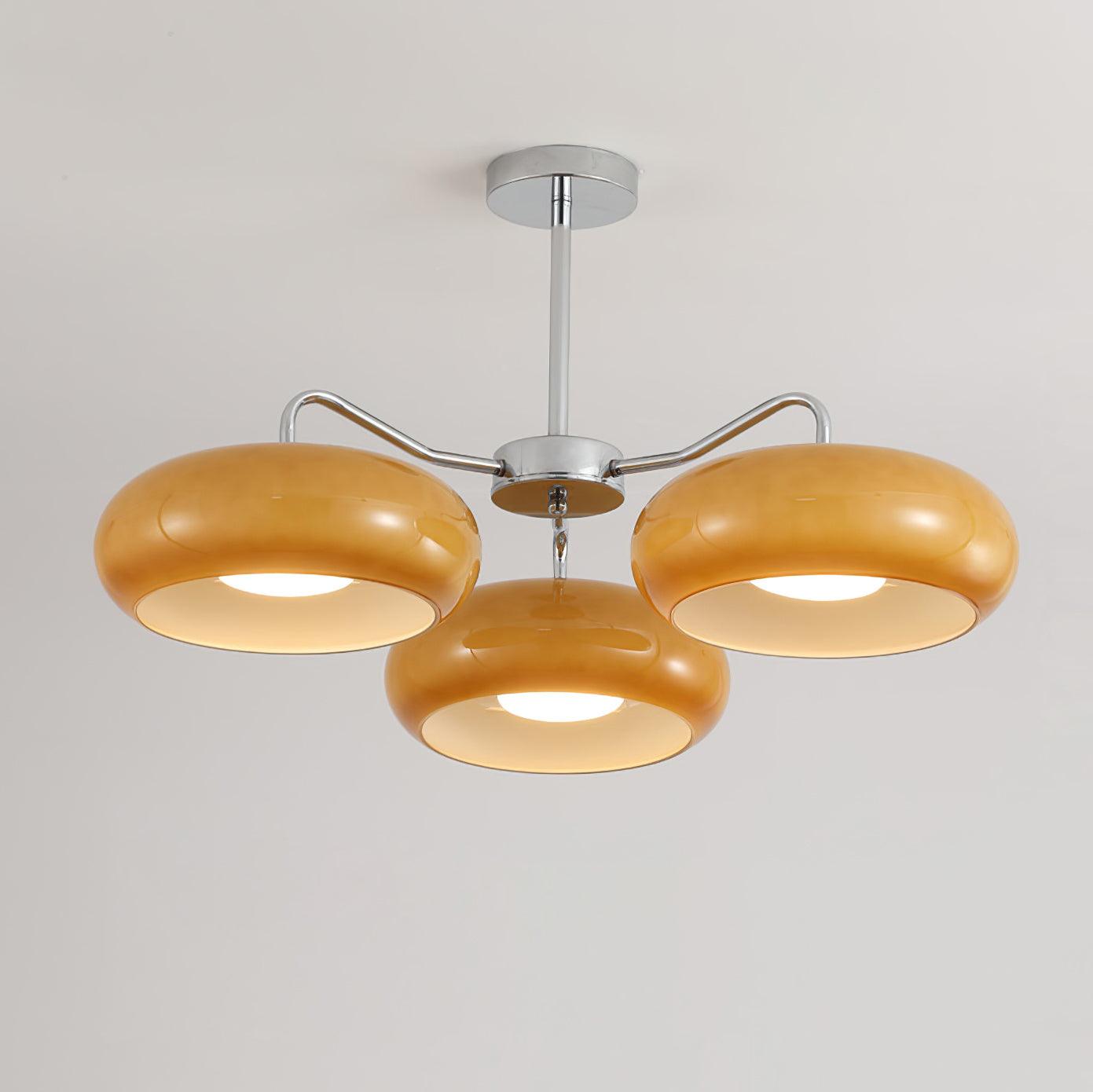 Tetra Lustre Plafonnier Chrome Élégant 3 Ampoules - Neutralighting