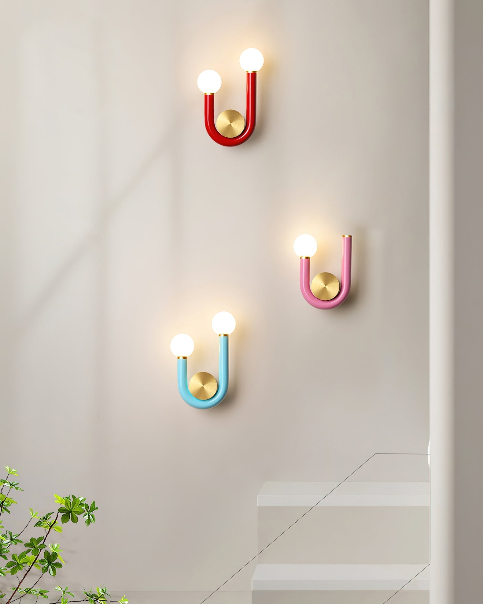 Wall Lamp and Aluminum Acrylic Globe Double Head - Letslighting