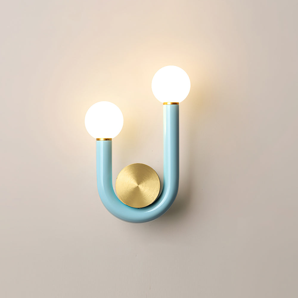 Wall Lamp and Aluminum Acrylic Globe Double Head - Letslighting