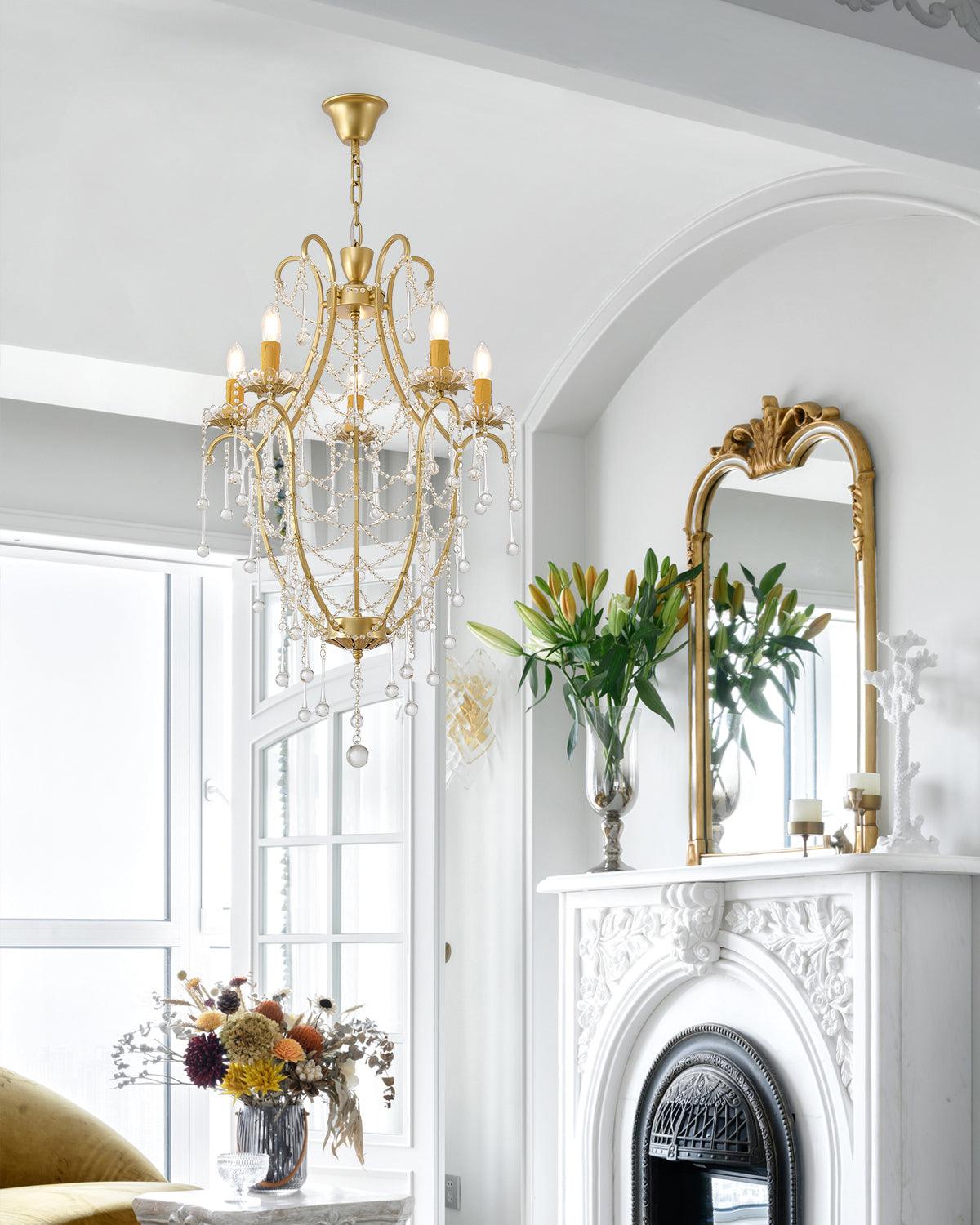 Theresa Lustre Cage à Oiseaux Cristal Élégance - Neutralighting