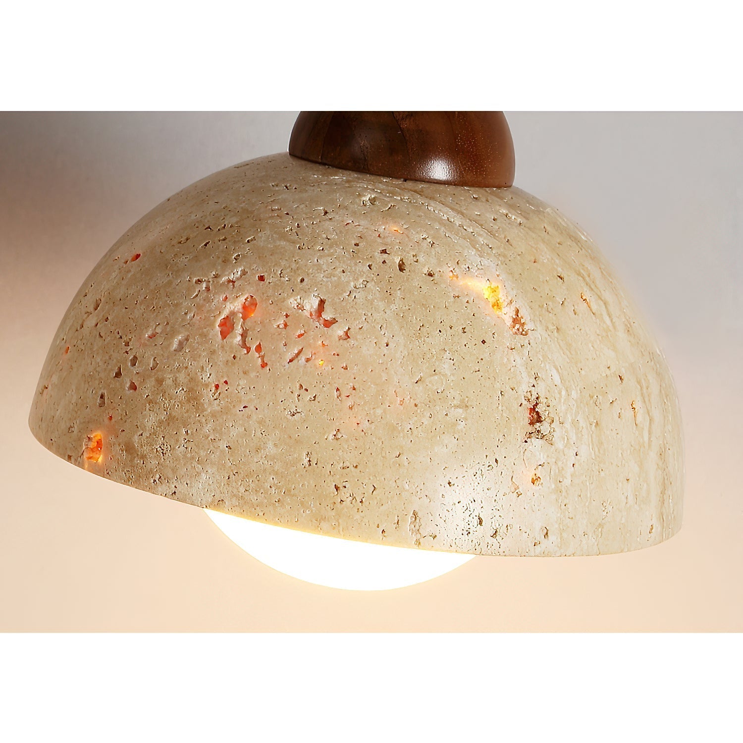 Cezoria Travertine Swing Arm Travertine Sconce Wall Lamp - Lamp Copper