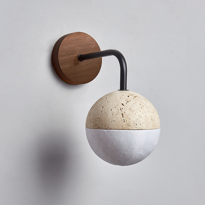 Ivmarila Modern Minimalist Travertine Wall Lamp - Lamp Copper